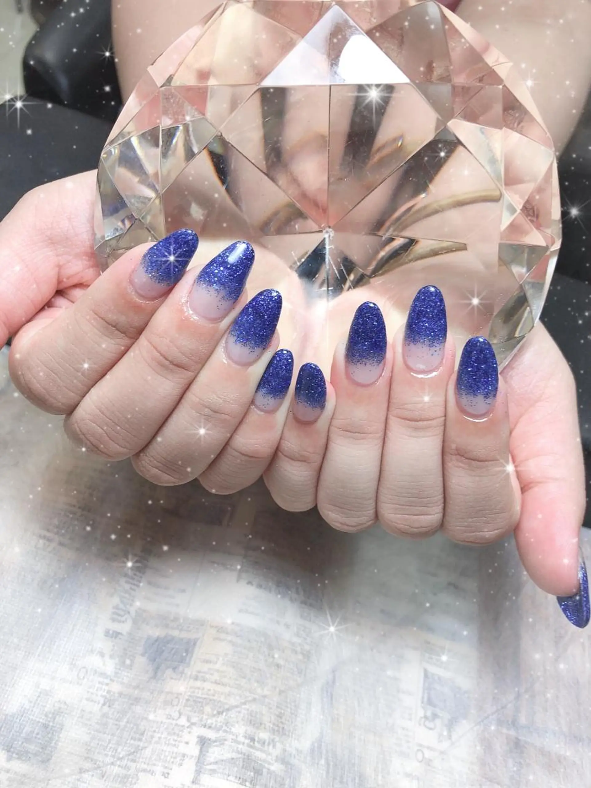 ミディアム ネイル ハンドネイル 《LB》ラブリエ Nail&eyeのマツエク・マツパデザイン