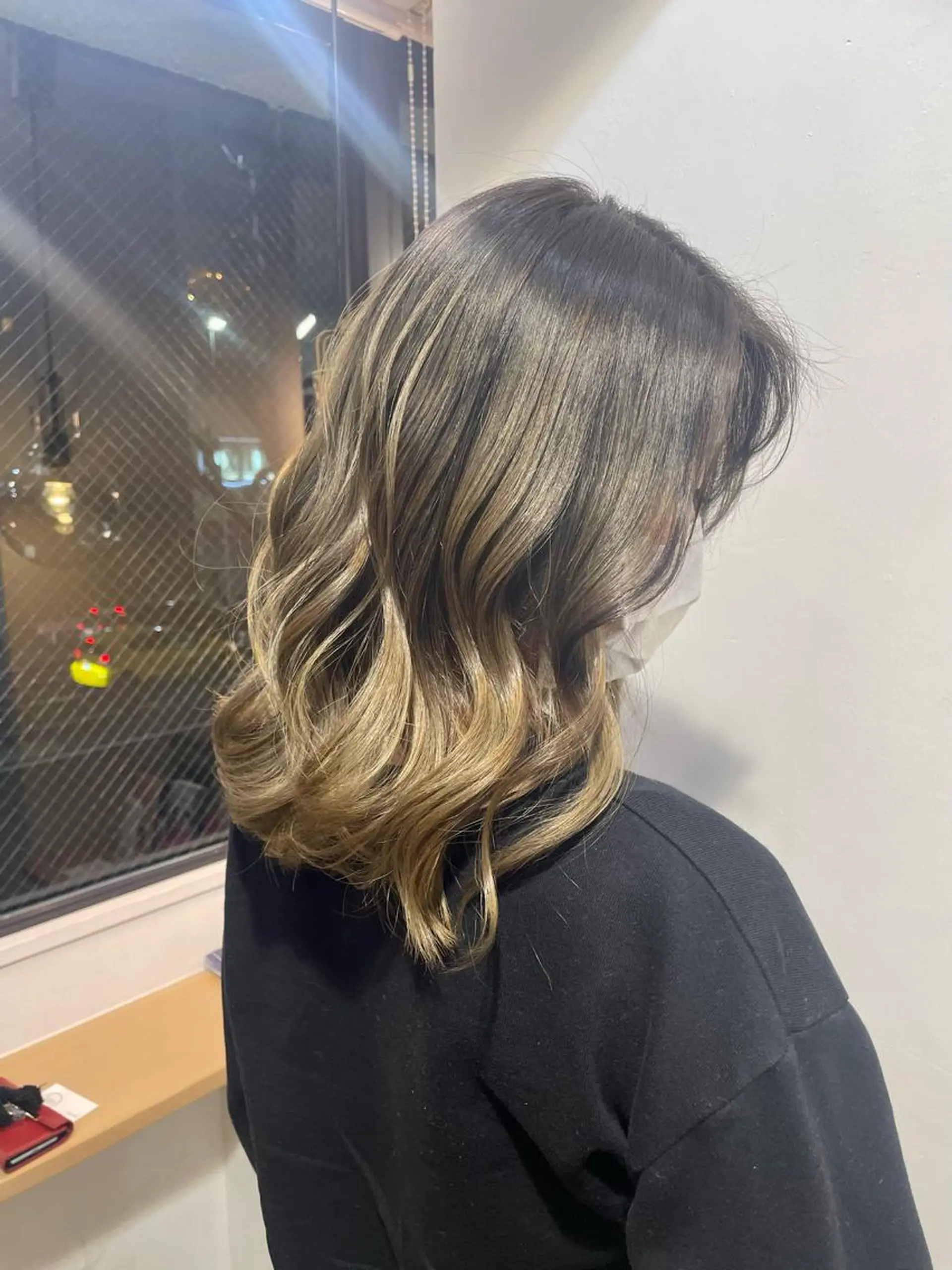 ミディアム カラー バレイヤージュ ベージュカラー オリーブベージュ レイヤーカット faith hair bisq所属・平澤 萌香のその他イメージ