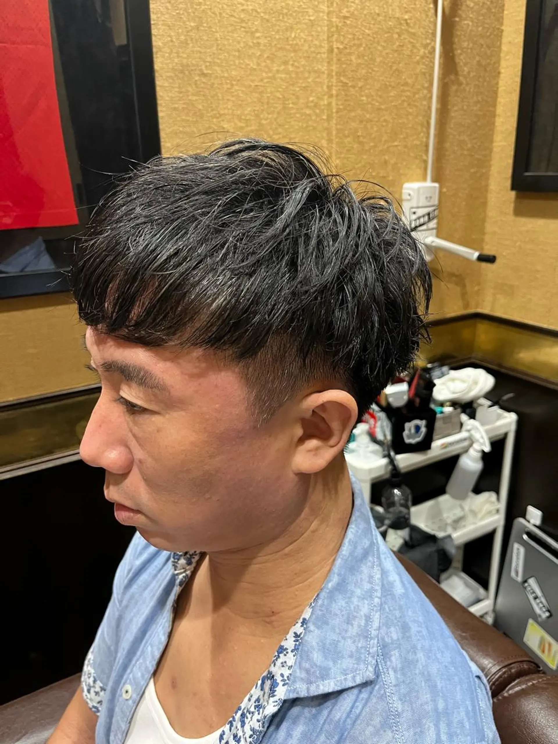 ショート メンズ マッシュ 刈り上げ 工藤 千織のヘアスタイル