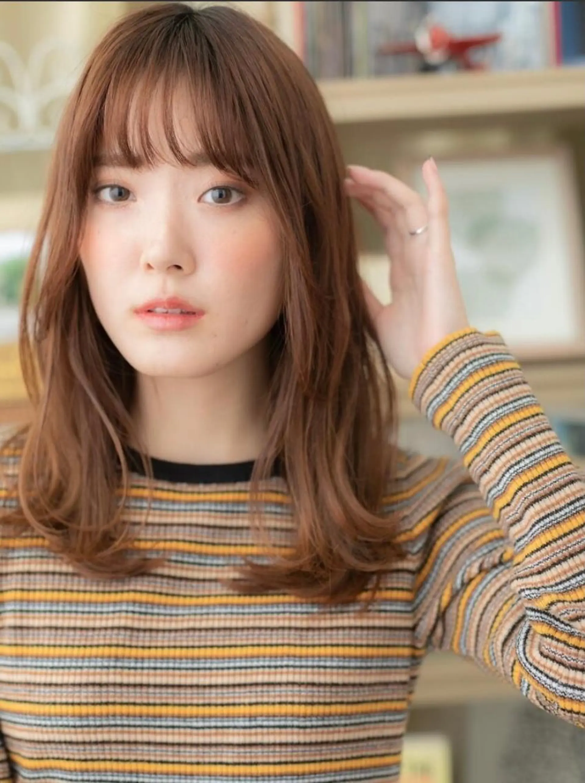 セミロング 出川 宙☘️のヘアスタイル