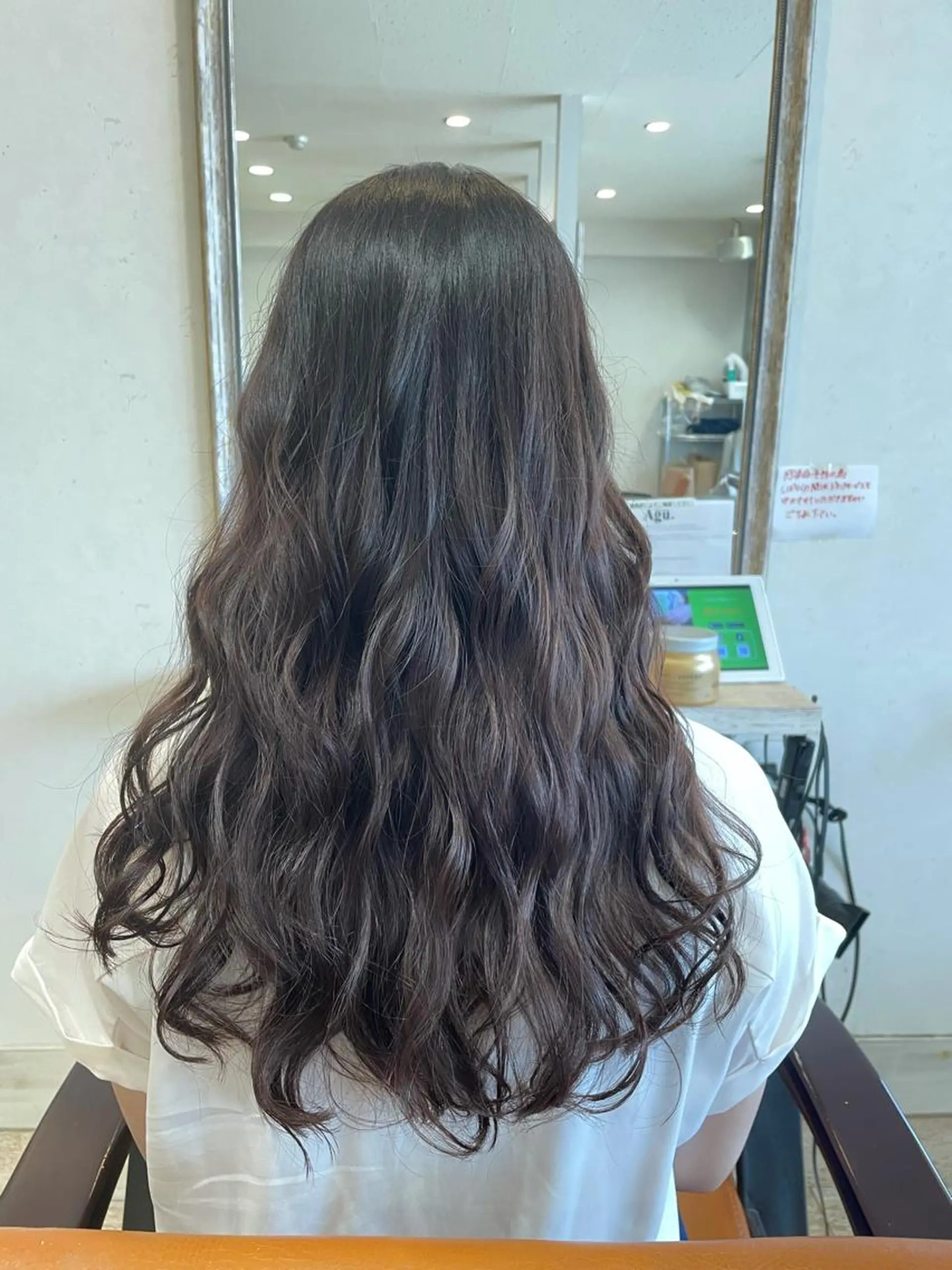 ロング カラー カット ヘアカラー トリートメント Agu hair verse所属・小顔/似合わせカット 杉山莉菜のヘアスタイル
