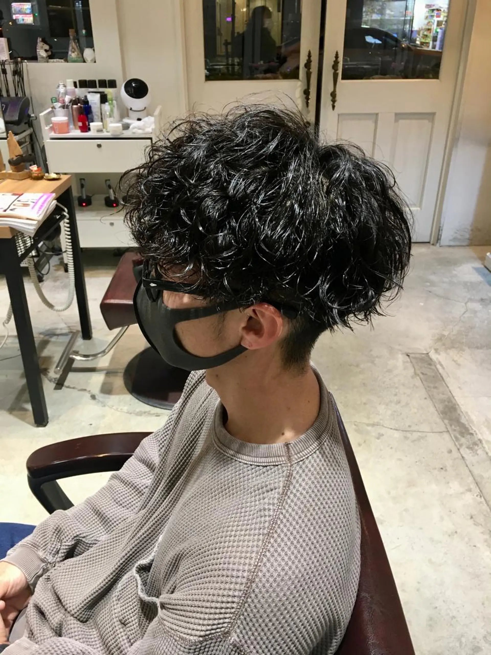 ショート パーマ メンズ カット パーマ 🦩パーマン🦩佐藤 航太のヘアスタイル