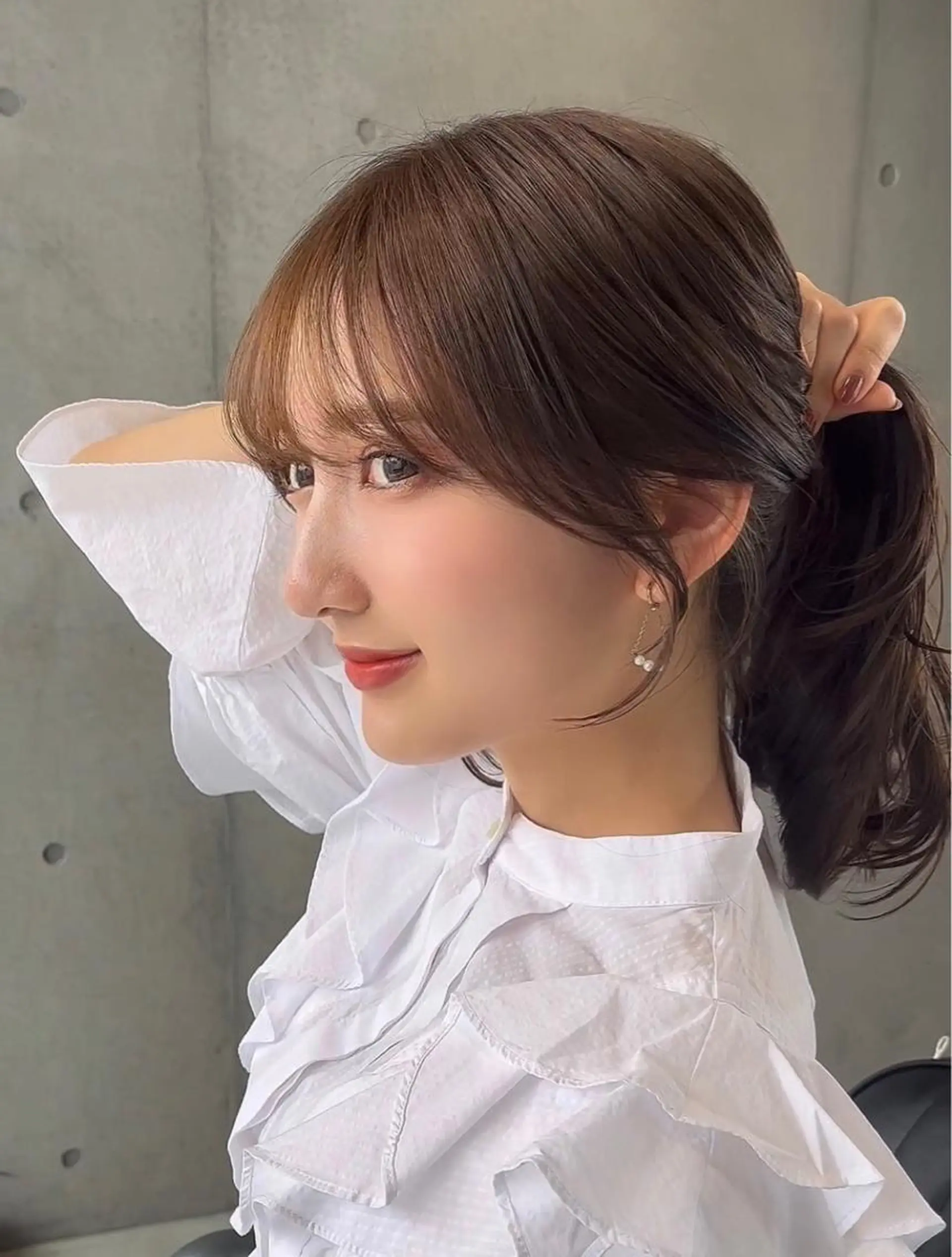 ミディアム カット ヘアカラー トリートメント 🌫️大人韓国ヘア 🌫️naoyaのヘアスタイル