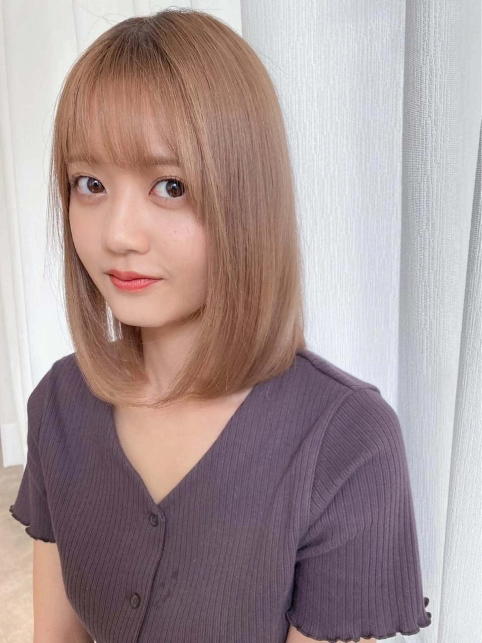 ミディアム カラー i'll 未空のヘアスタイル