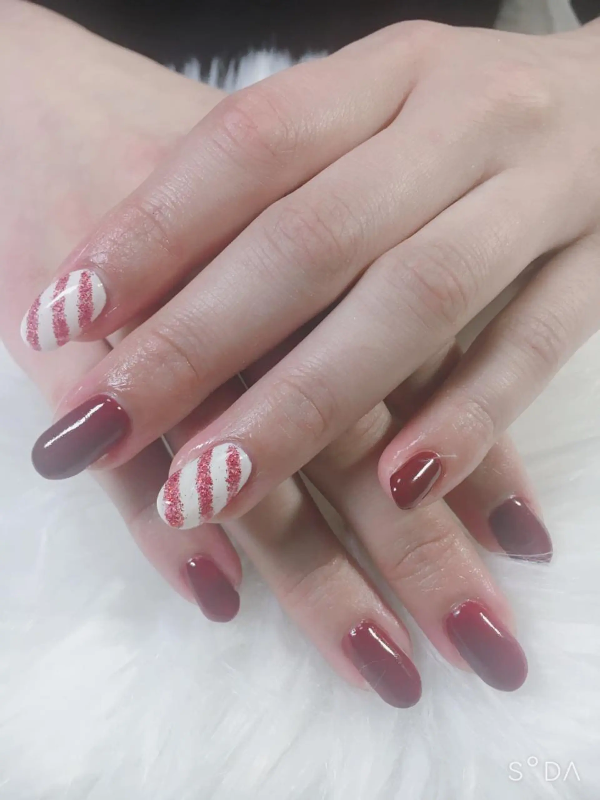 ネイル ボルドー 冬ネイル miwa ミワのネイルデザイン