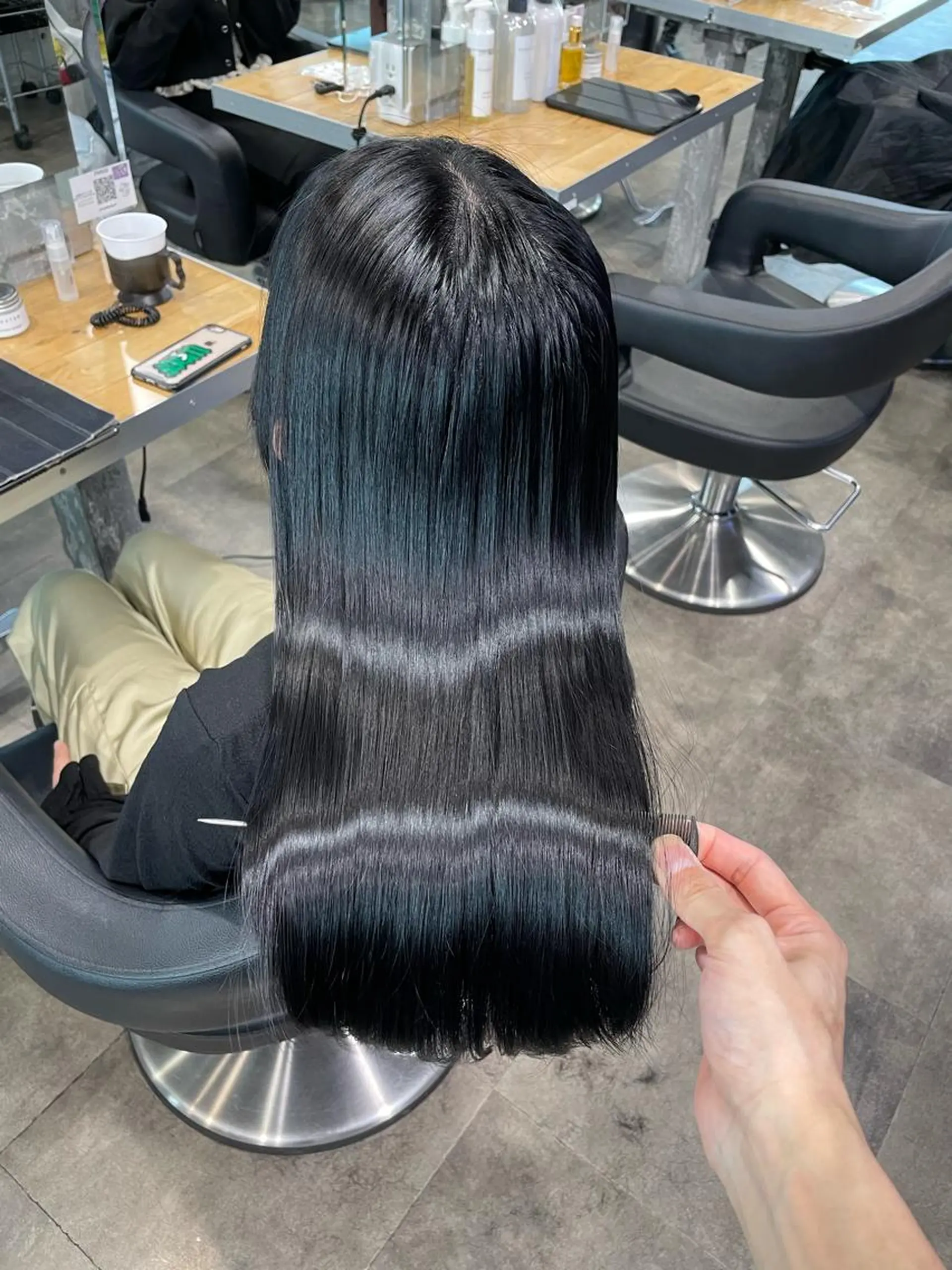ロング カラー カット ヘアカラー トリートメント ヘッドスパ ヘアセット ベージュカラー💖 やすひろのヘアスタイル