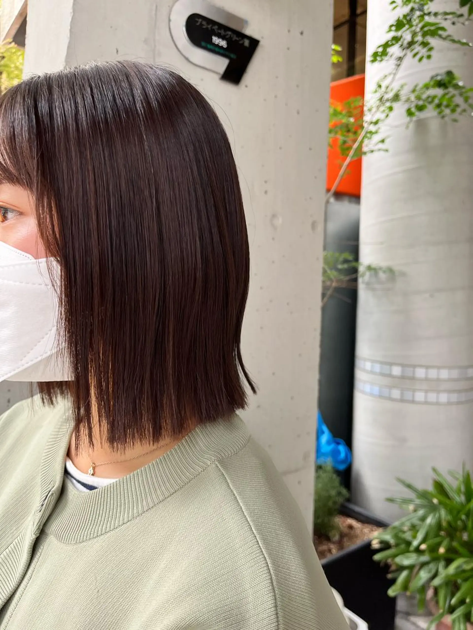 ミディアム ボブ YURI🐏脱縮毛× くせ毛活かすスタイルのヘアスタイル