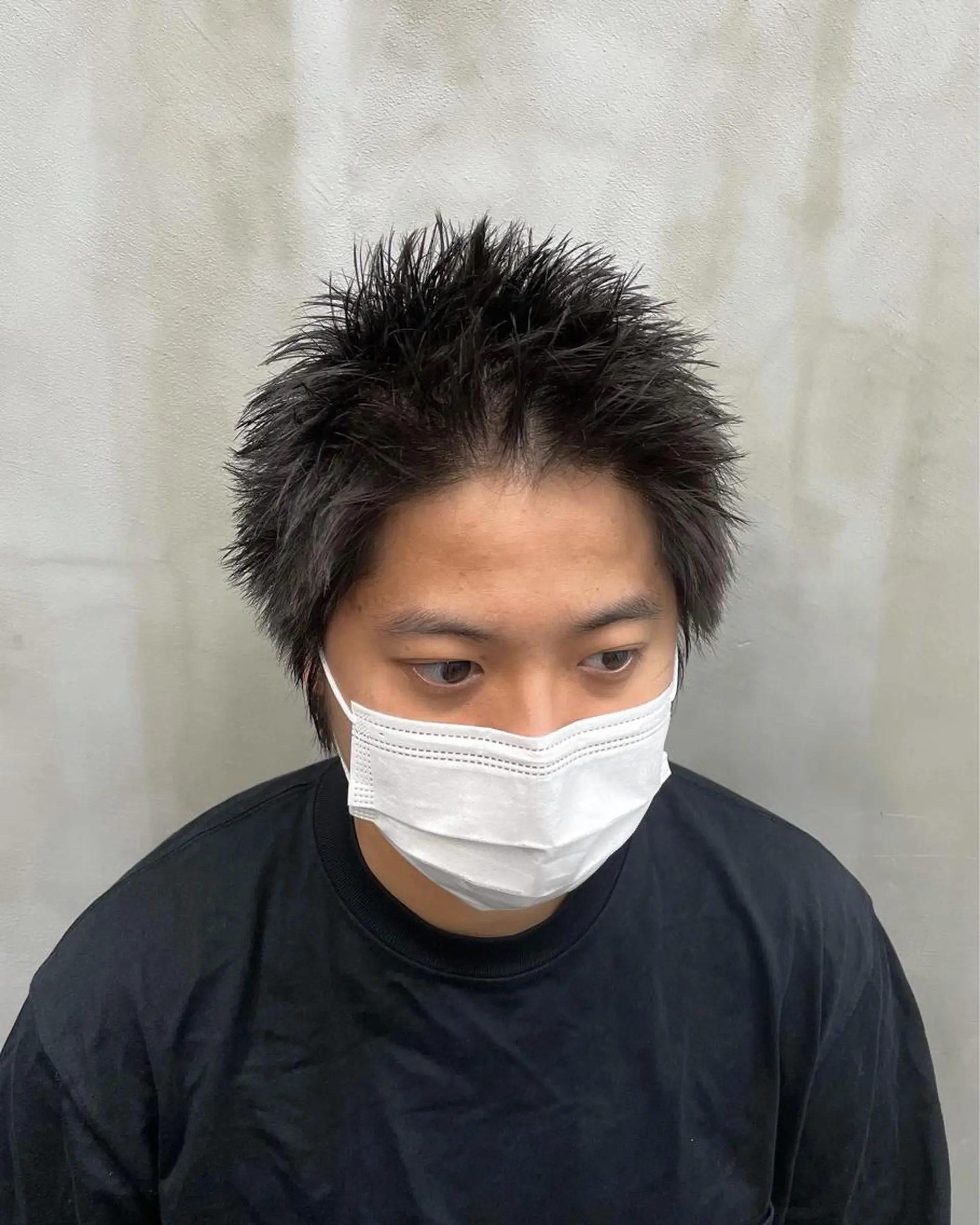 ショート メンズ メンズサロン代表 曲がる縮毛矯正のヘアスタイル