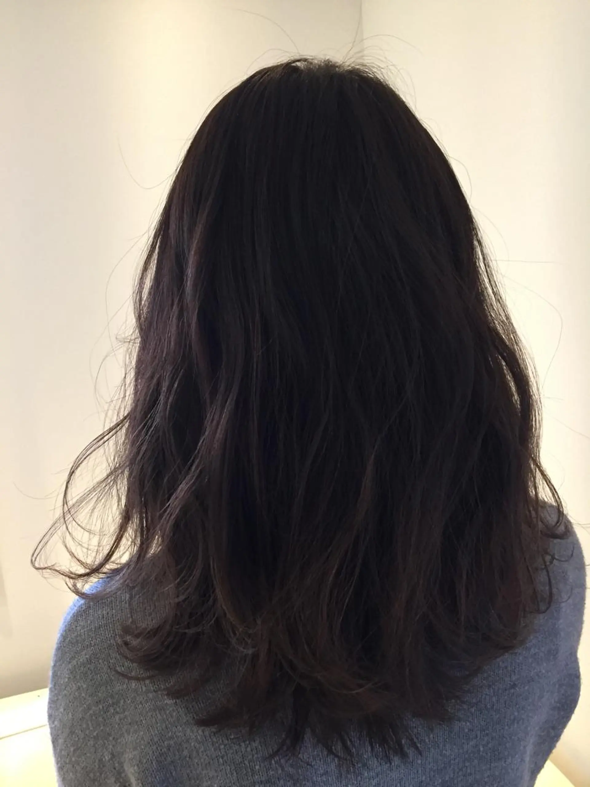 ミディアム カラー パーマ ヘアアレンジ パープルカラー ✨ハイクオリティ✨ 山本香也のヘアスタイル