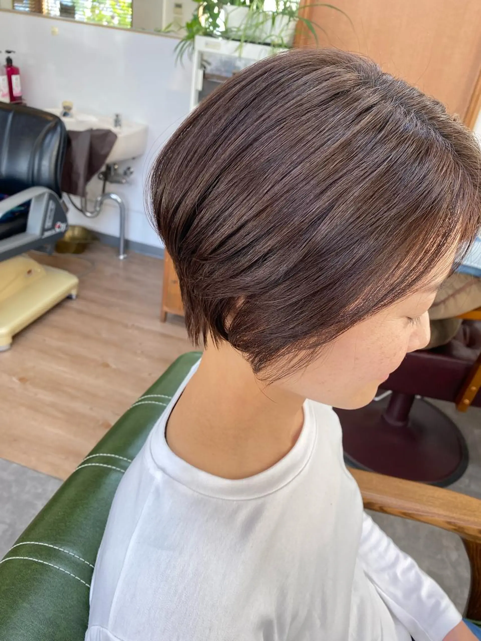 ショート くびれヘア ショートヘア カット トリートメント 永沼 真依のヘアスタイル