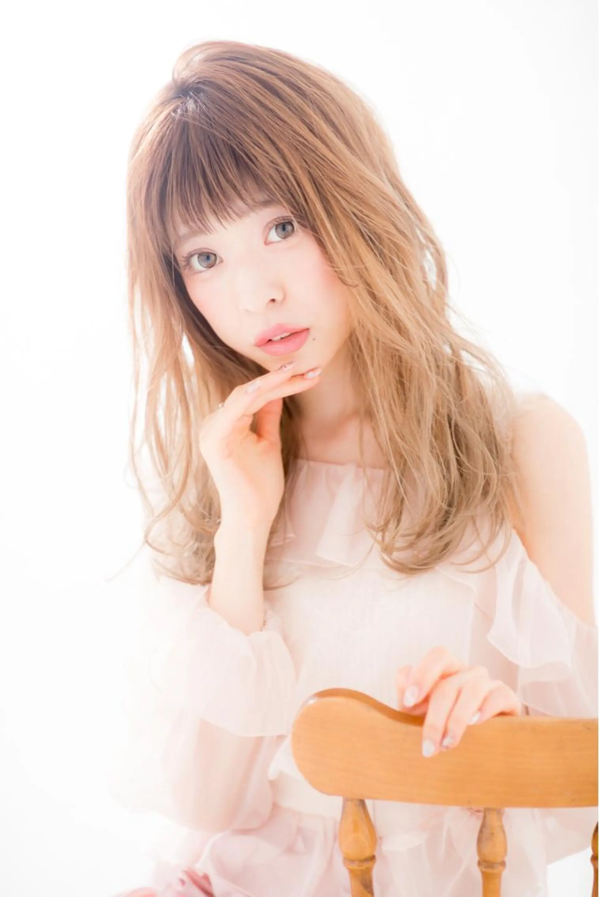 ロング 元重 宣博のヘアスタイル