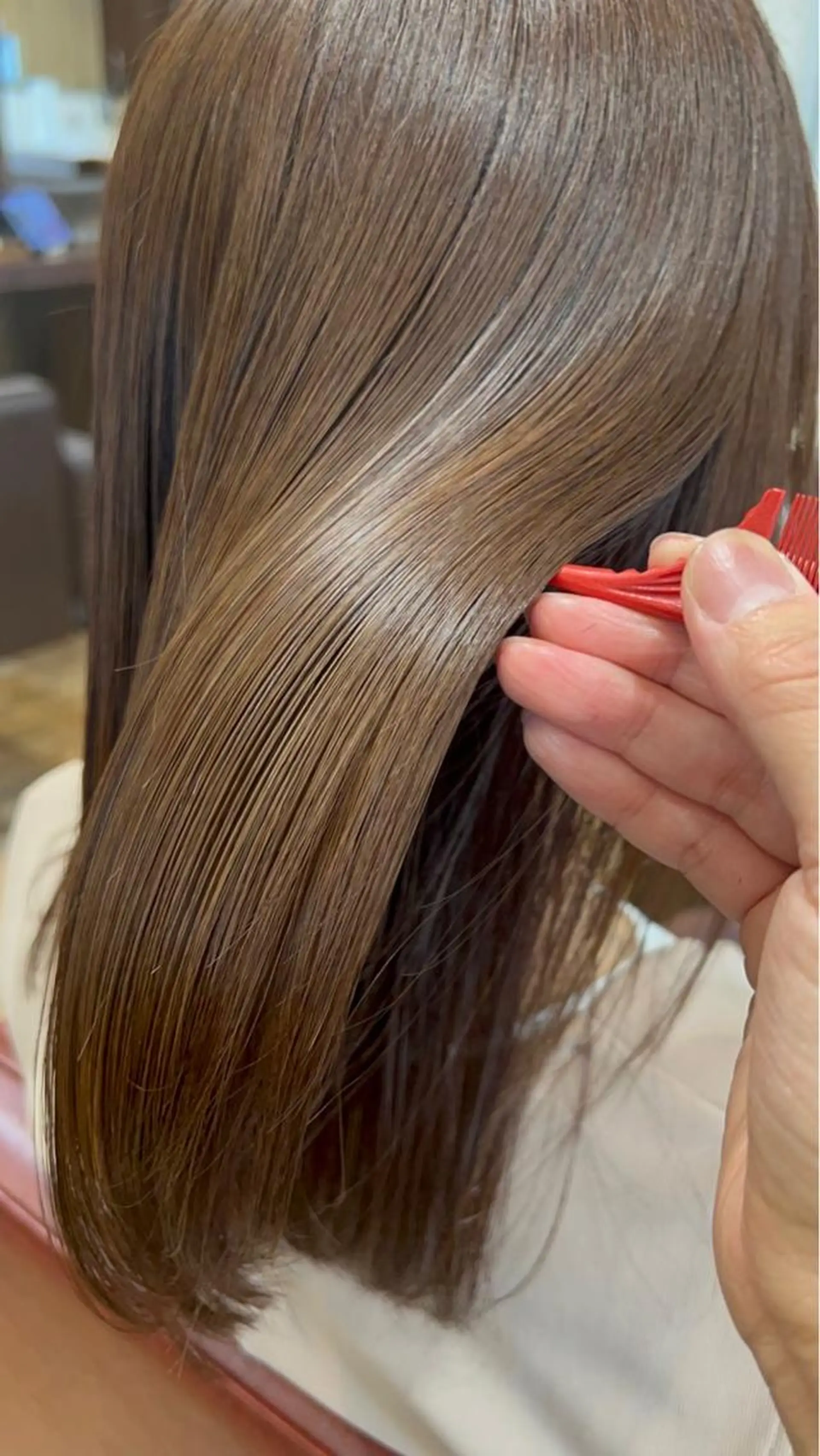 ロング カラー 髪質改善 カット ヘアカラー トリートメント 伊藤 みきのヘアスタイル