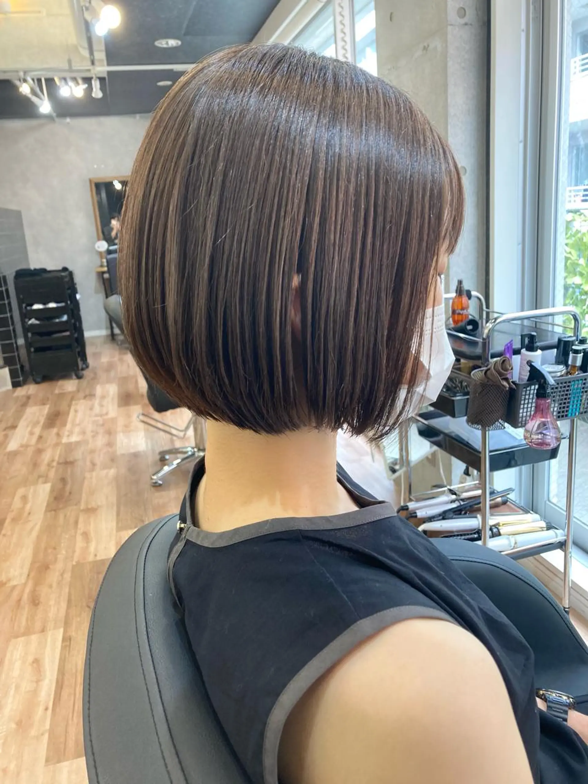 ショート ボブ 髪質改善 似合わせカット ショートヘア 小顔カット レイヤー/メンズ 竹田凪儀のヘアスタイル