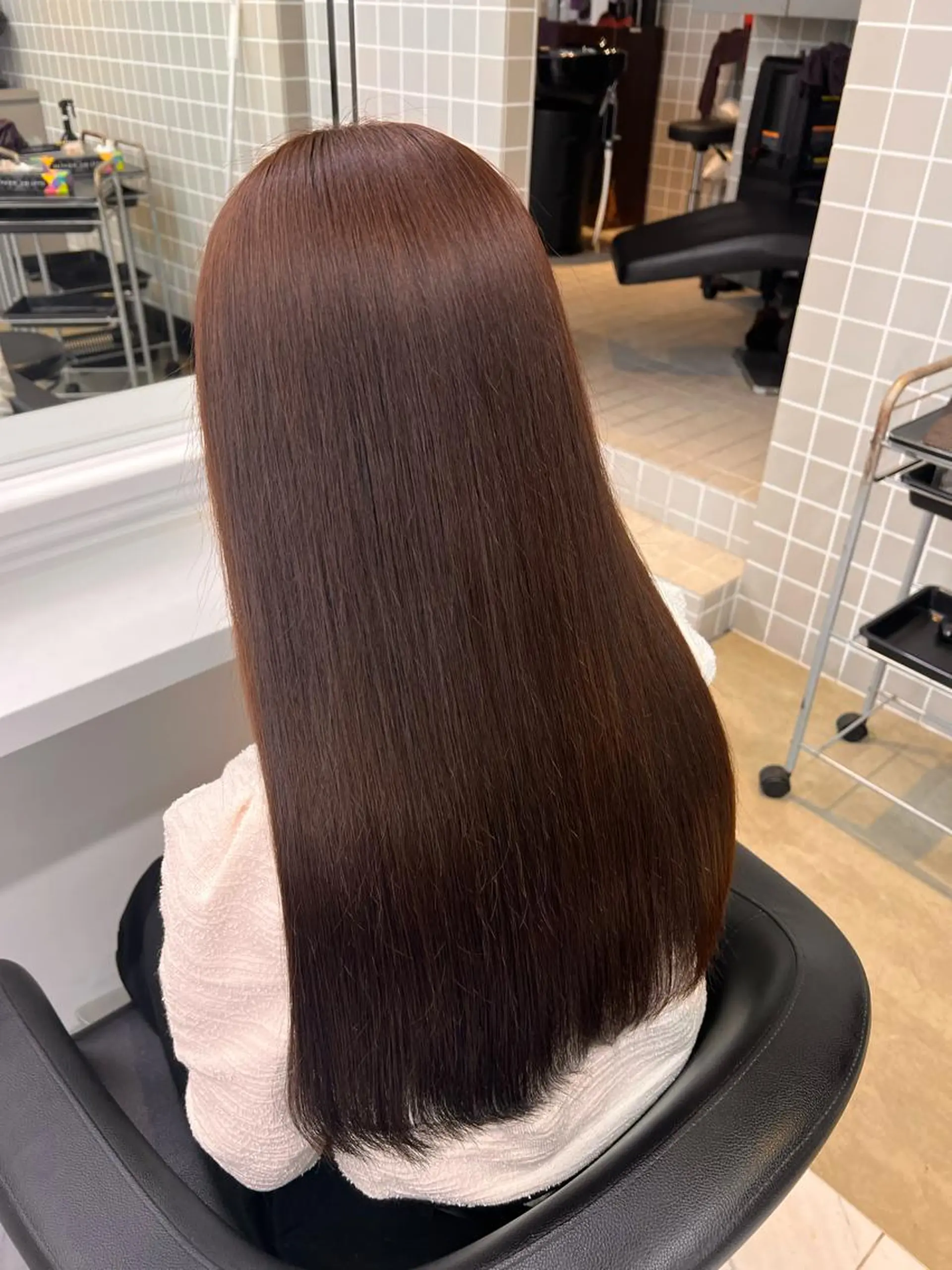 セミロング 💖札幌カラー 指名No.1💖玲奈のヘアスタイル