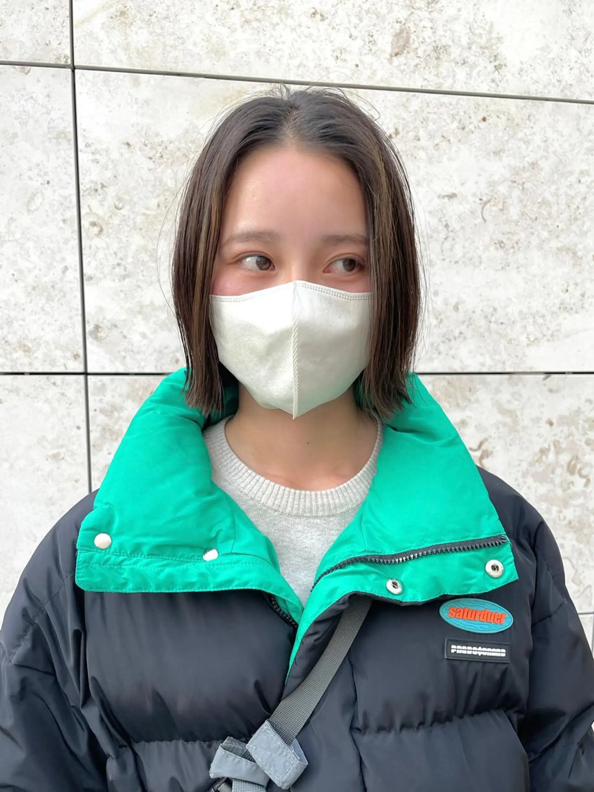 ショート カラー ベージュカラー ブラウンカラー ブラウンベージュ ボブ カット ヘアカラー トリートメント ボブ/レイヤー/ケア パーマ/リュウタのヘアスタイル