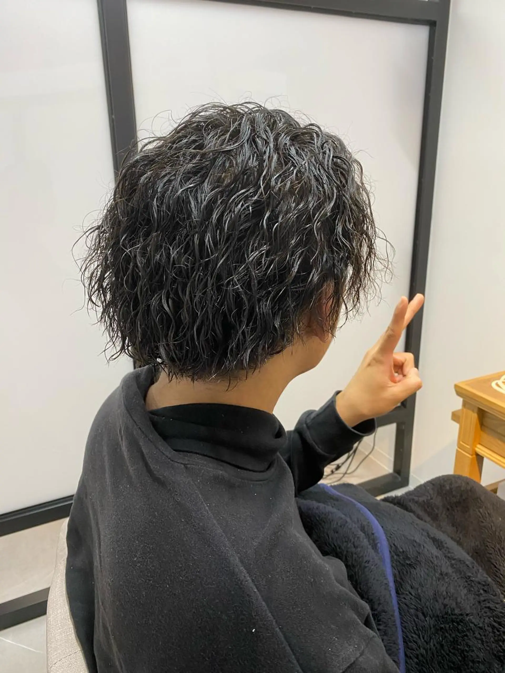 パーマ メンズ カット パーマ 透明感/ツヤ髪/ さら艶/前田祥汰のヘアスタイル