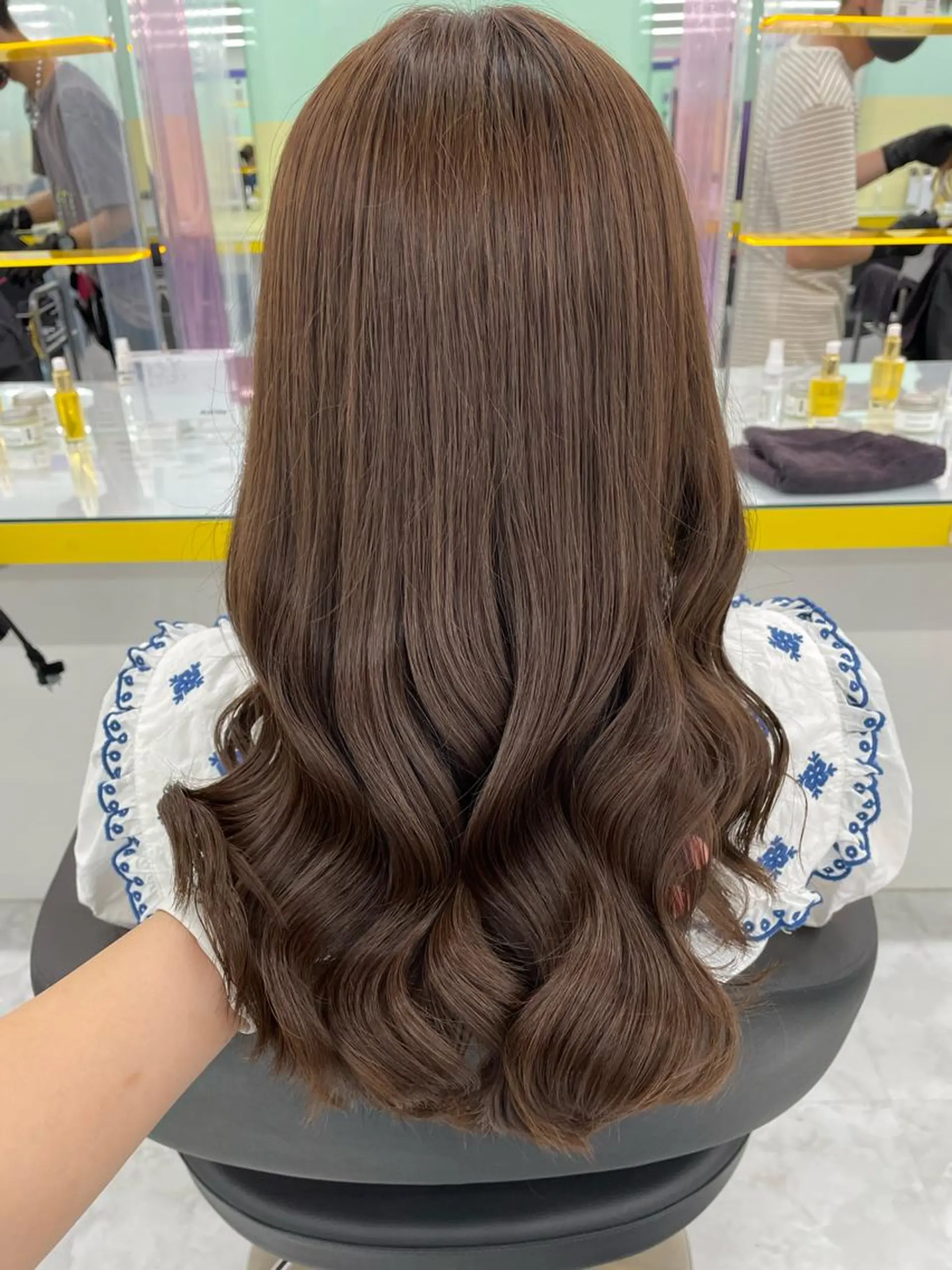 ミディアム カラー パーマ ヘアアレンジ メンズ キッズ ネイル マツエク・マツパ ベージュカラー Lumo所属・💖横浜ブリーチなし 💖MIHOのヘアスタイル