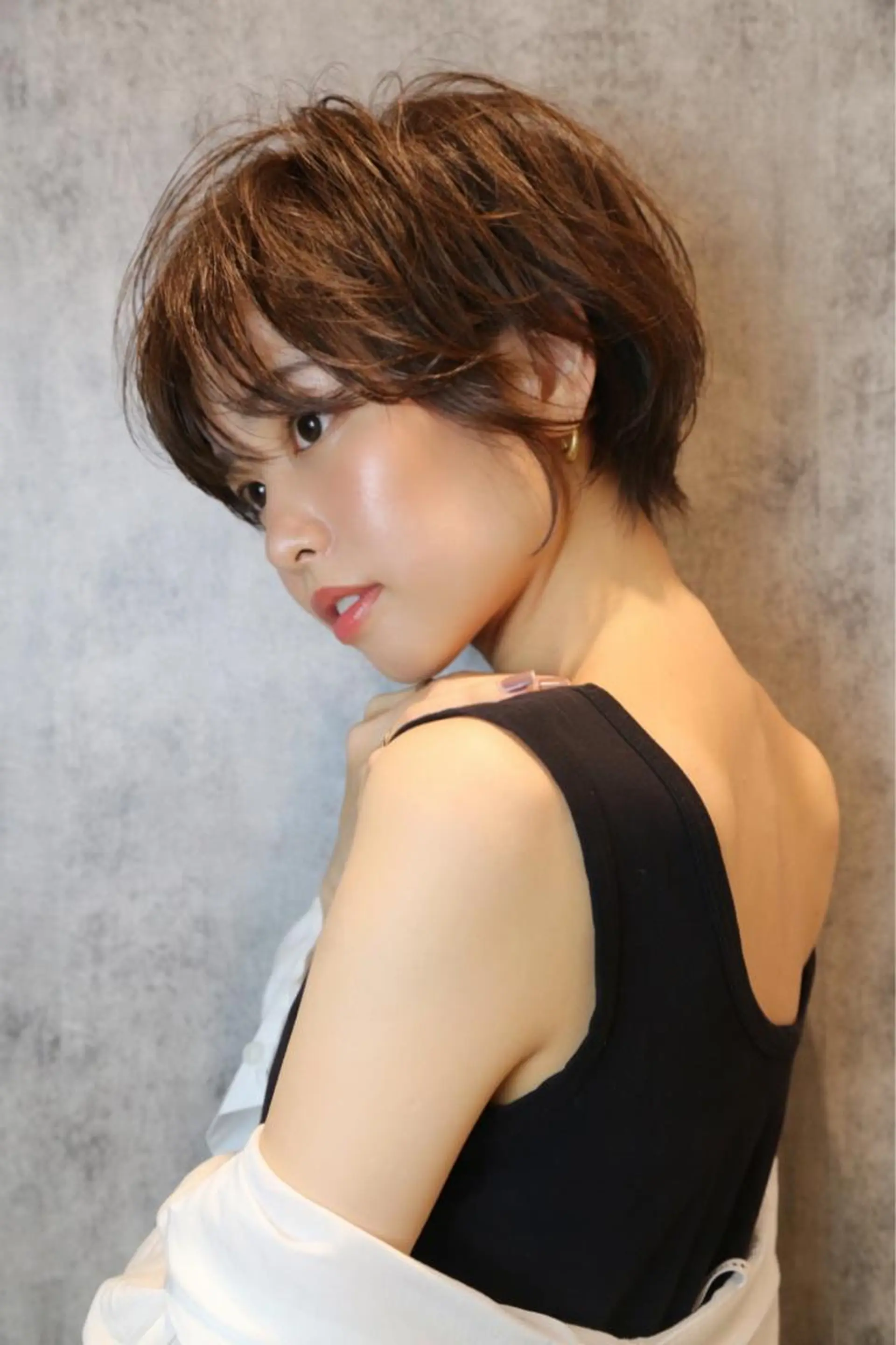 ショート カラー 篠塚 純のヘアスタイル