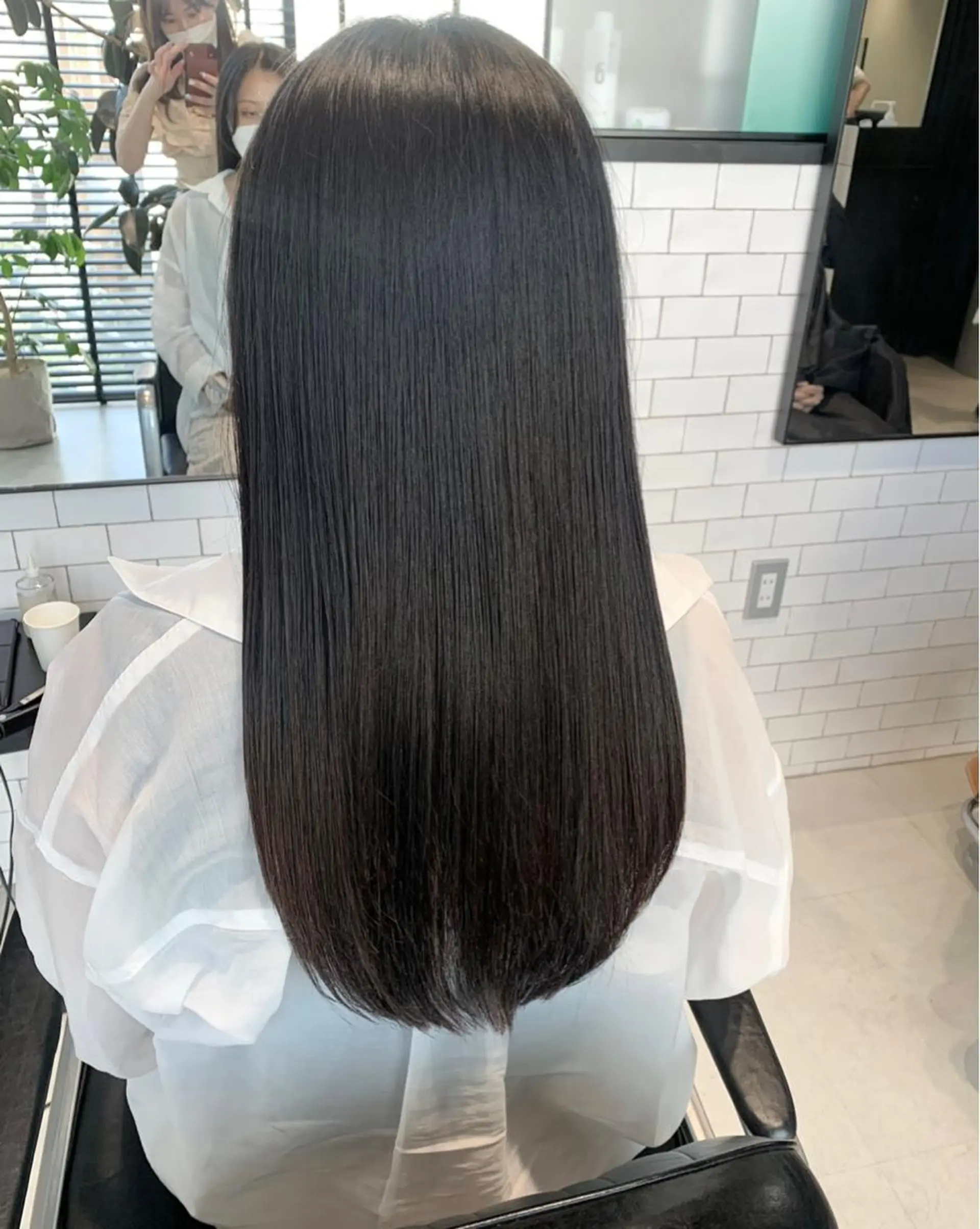 セミロング カラー カット ヘアカラー トリートメント ヘッドスパ ヘアセット 透明感/オリーブ/ グレージュ/YUKAのヘアスタイル