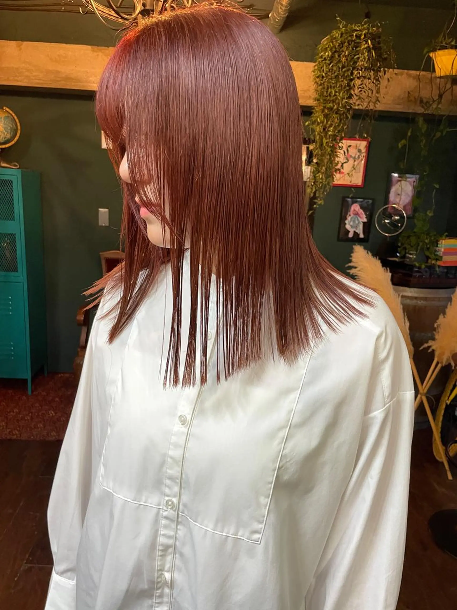 セミロング カット ヘアカラー トリートメント vivre libreのヘアスタイル