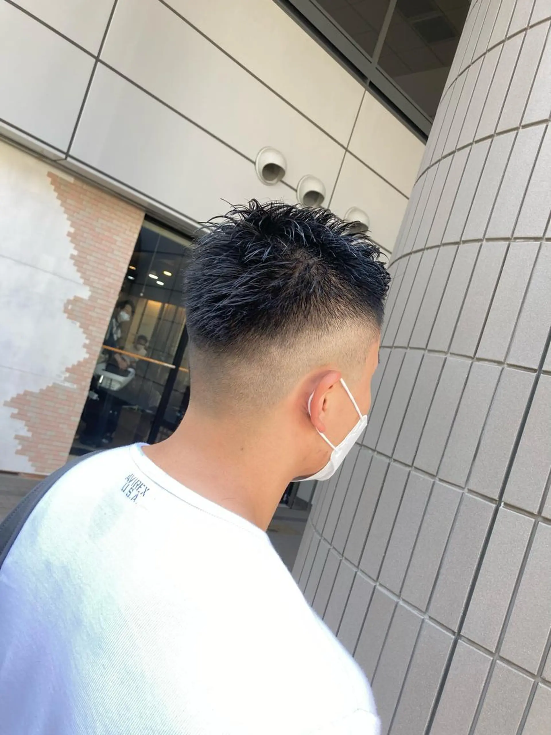 ショート メンズ フェードカット カット パーマ トリートメント SHAFT Ieiriのヘアスタイル