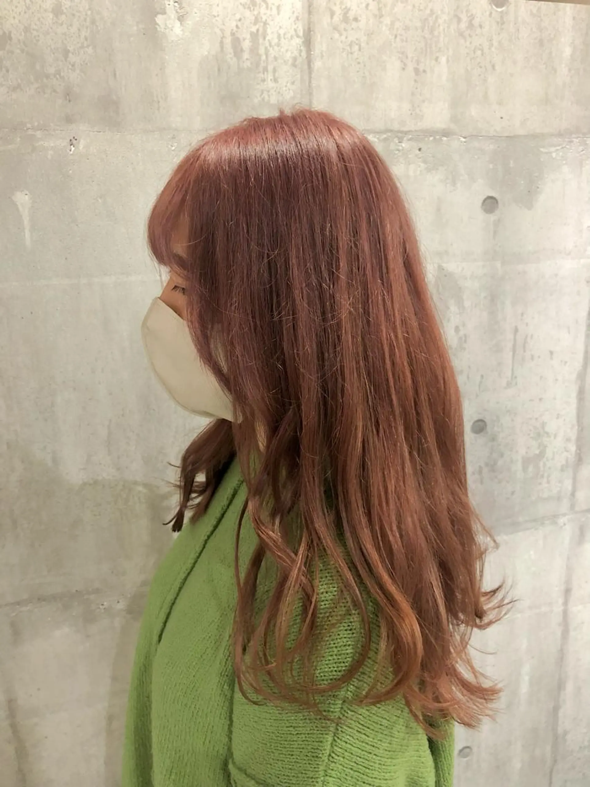 ロング 興津/韓国レイヤー ダブルカラー美髪縮毛のヘアスタイル