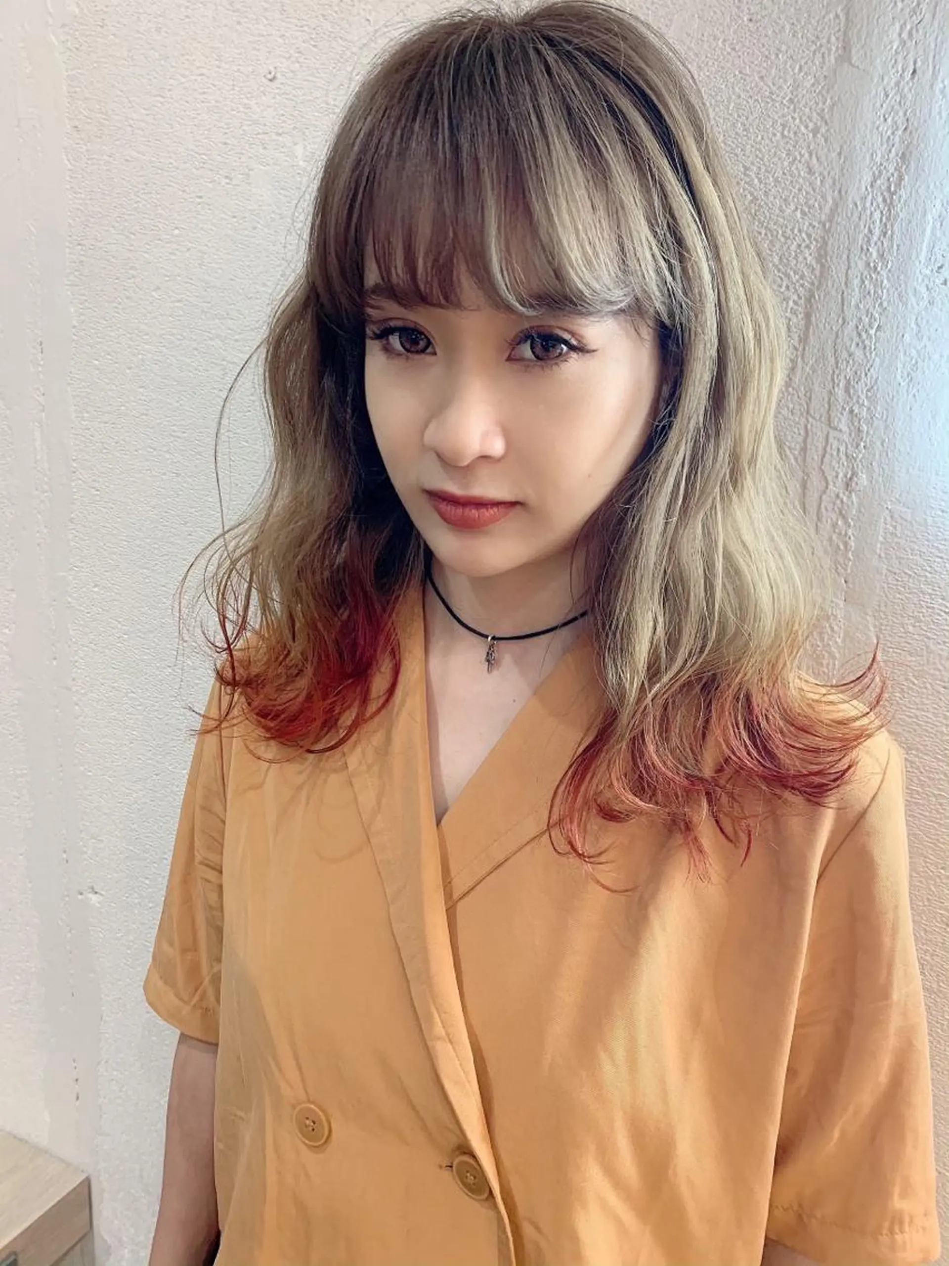 ミディアム ヘアカラー ショート✨ボブ✨代表 新田見美仁のヘアスタイル