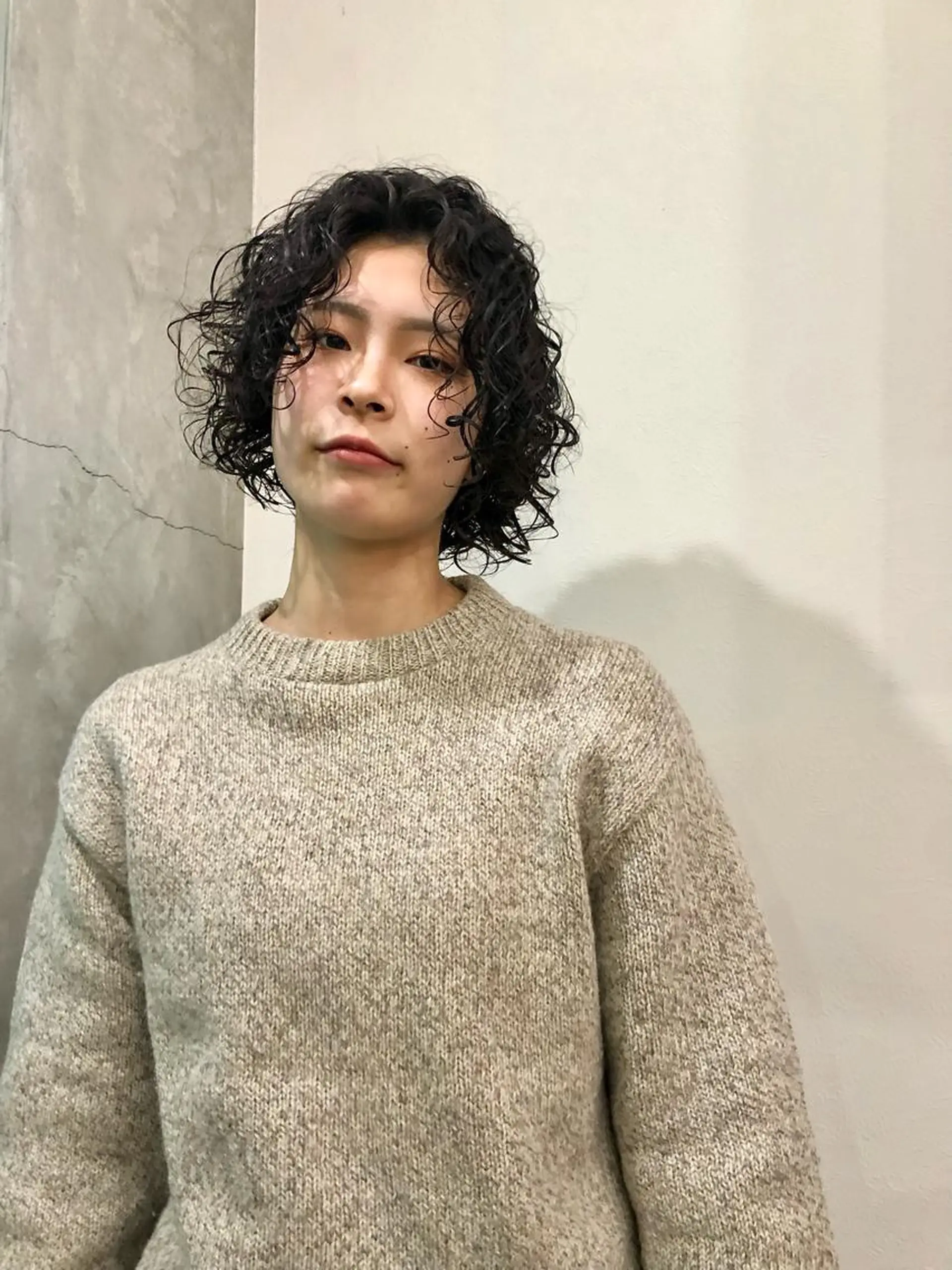 ショート パーマ 原田 慎吾のヘアスタイル