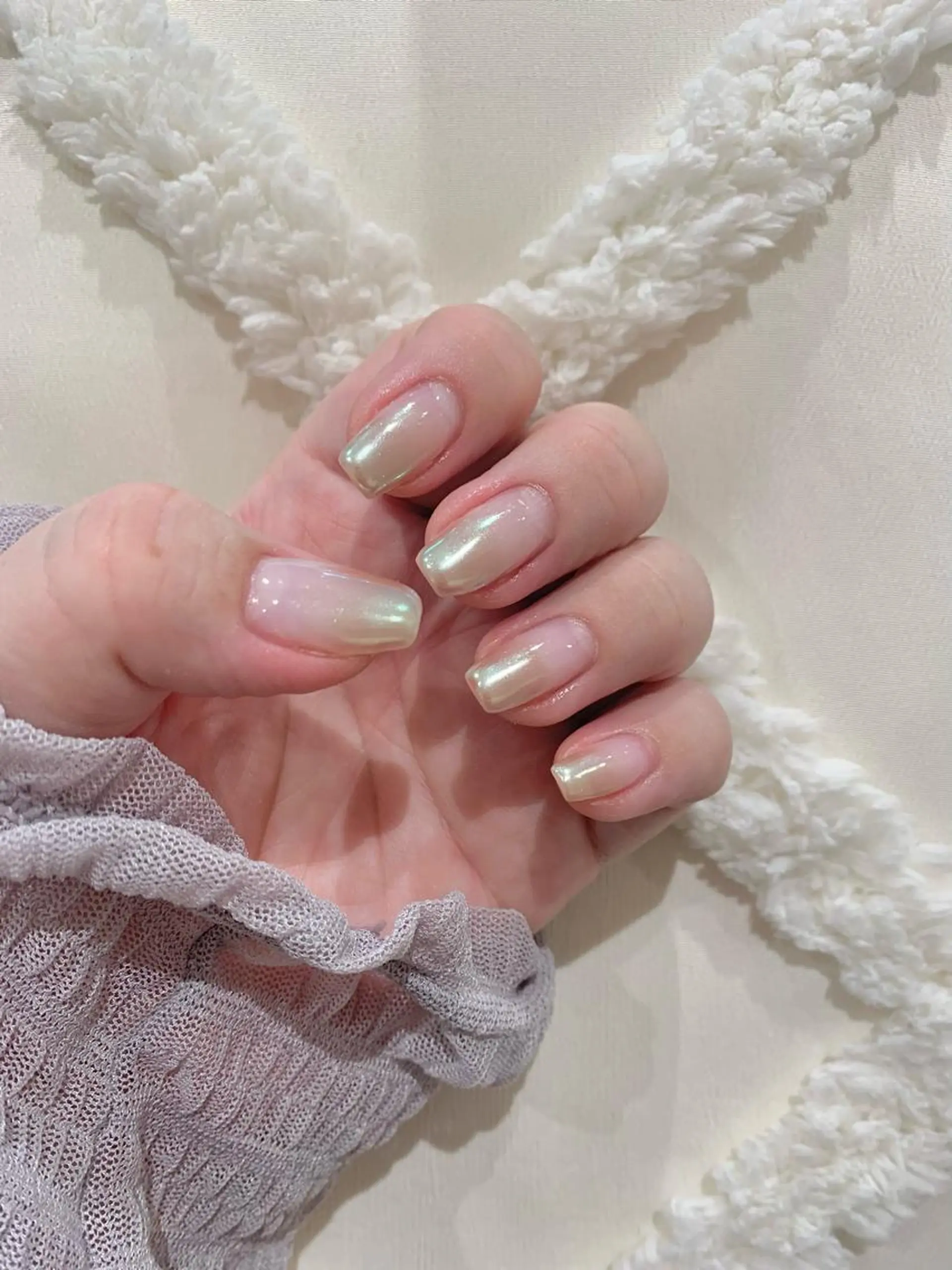 ネイル オーロラネイル グラデーション ハンドネイル nailist🍒 ヤマザキのネイルデザイン