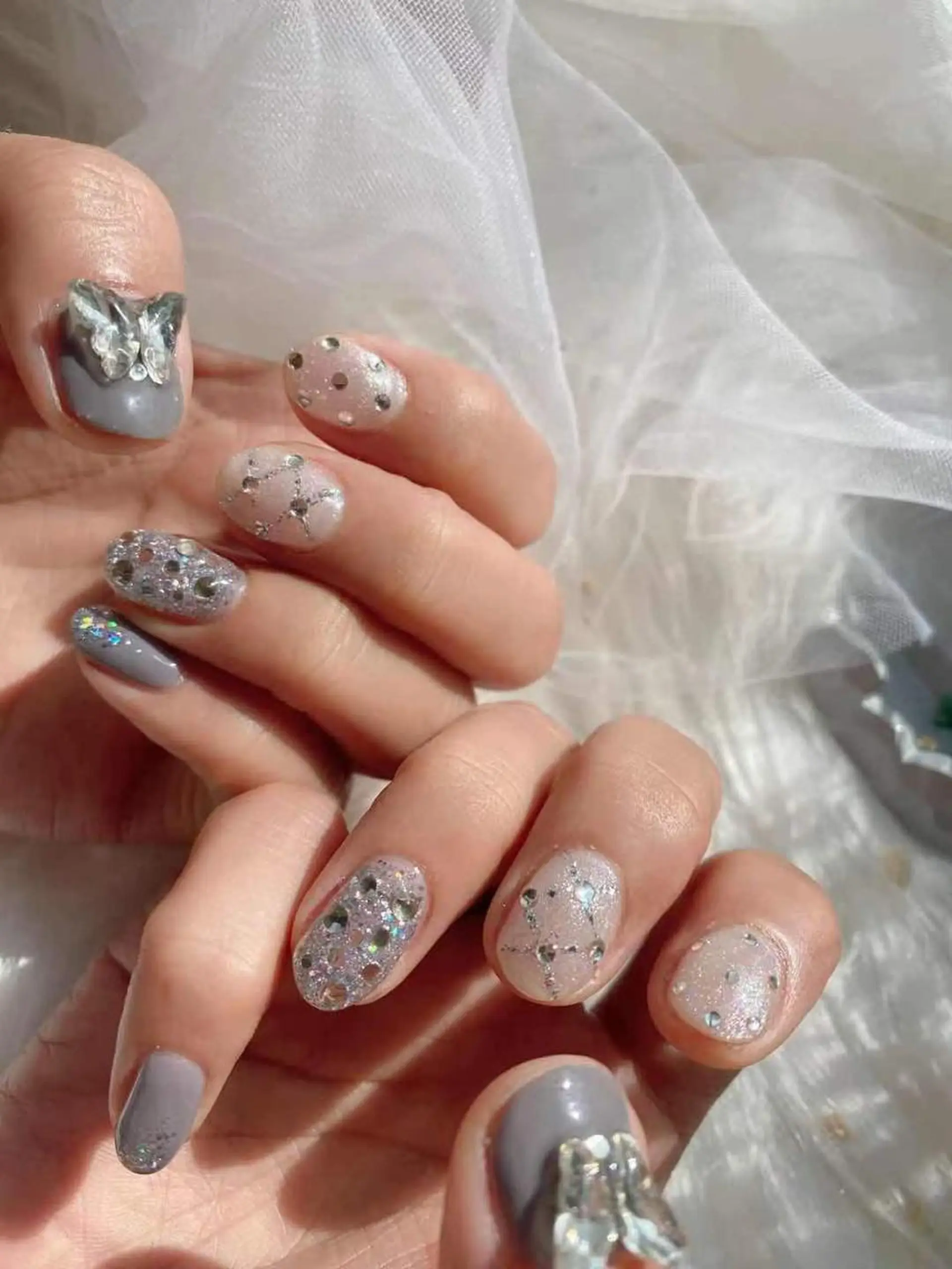 ネイル ジェルネイル ハート スカルプネイル ソフトジェル ネイルチップ ハンドネイル ハンドケア Kira Nailのネイルデザイン