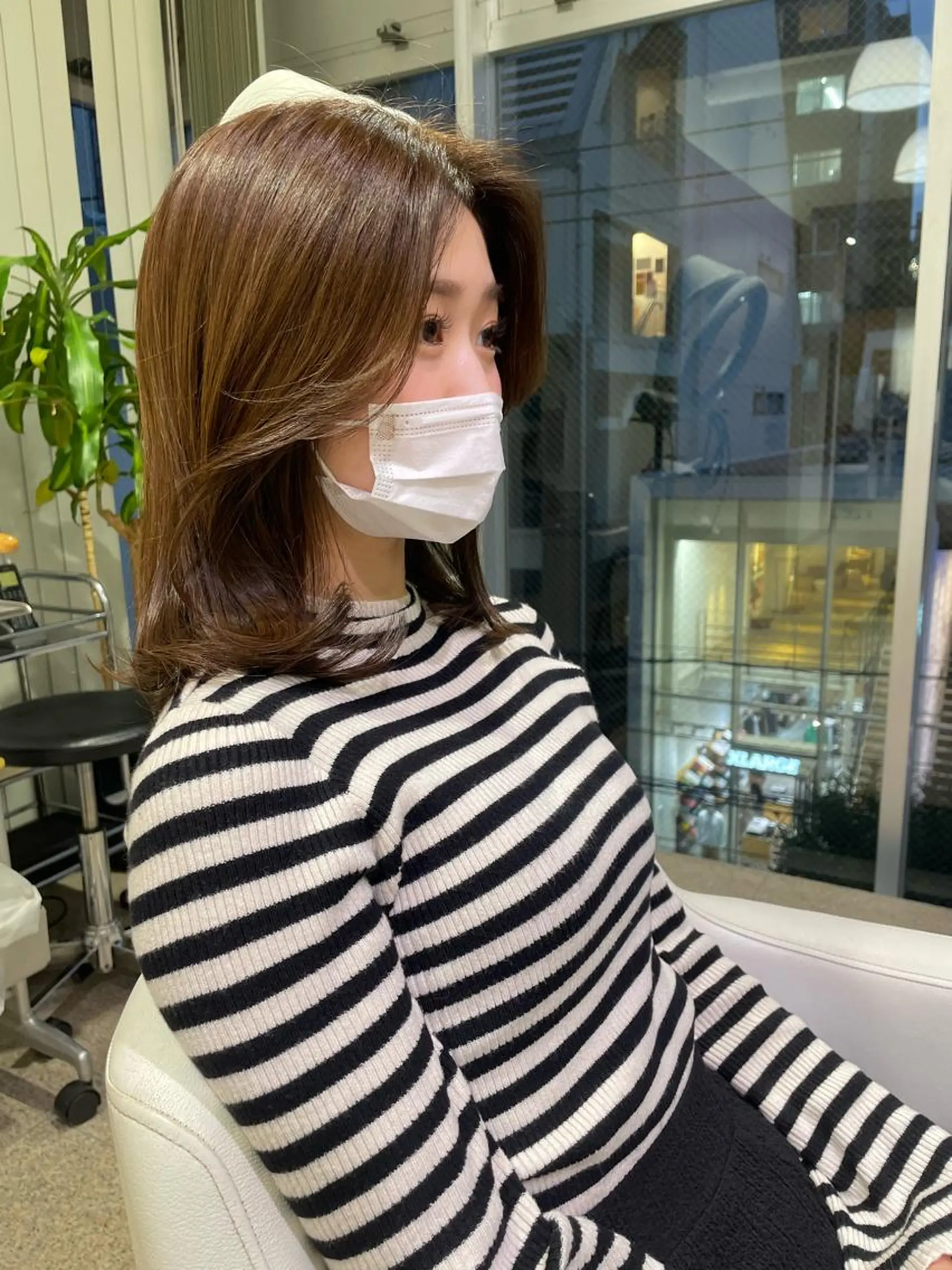 ミディアム 似合わせカット 迫留由弥のヘアスタイル