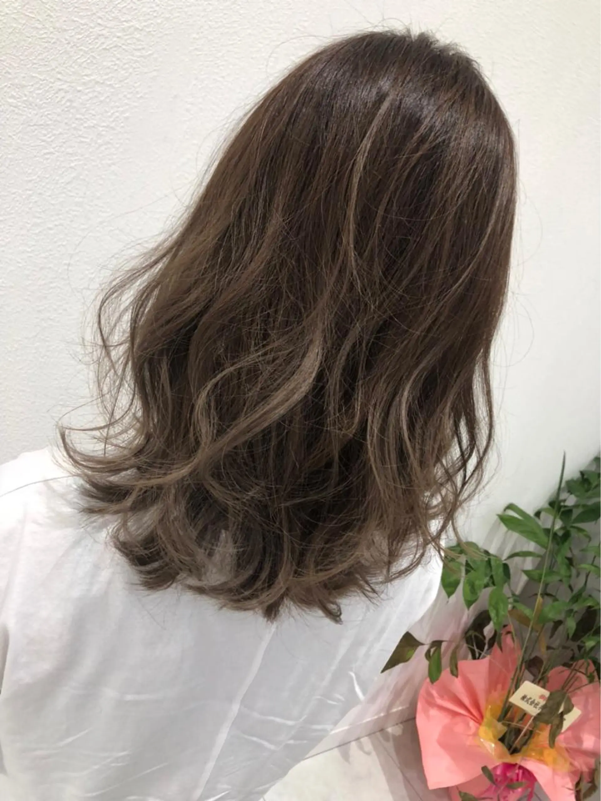 セミロング 岸 保奈美のヘアスタイル