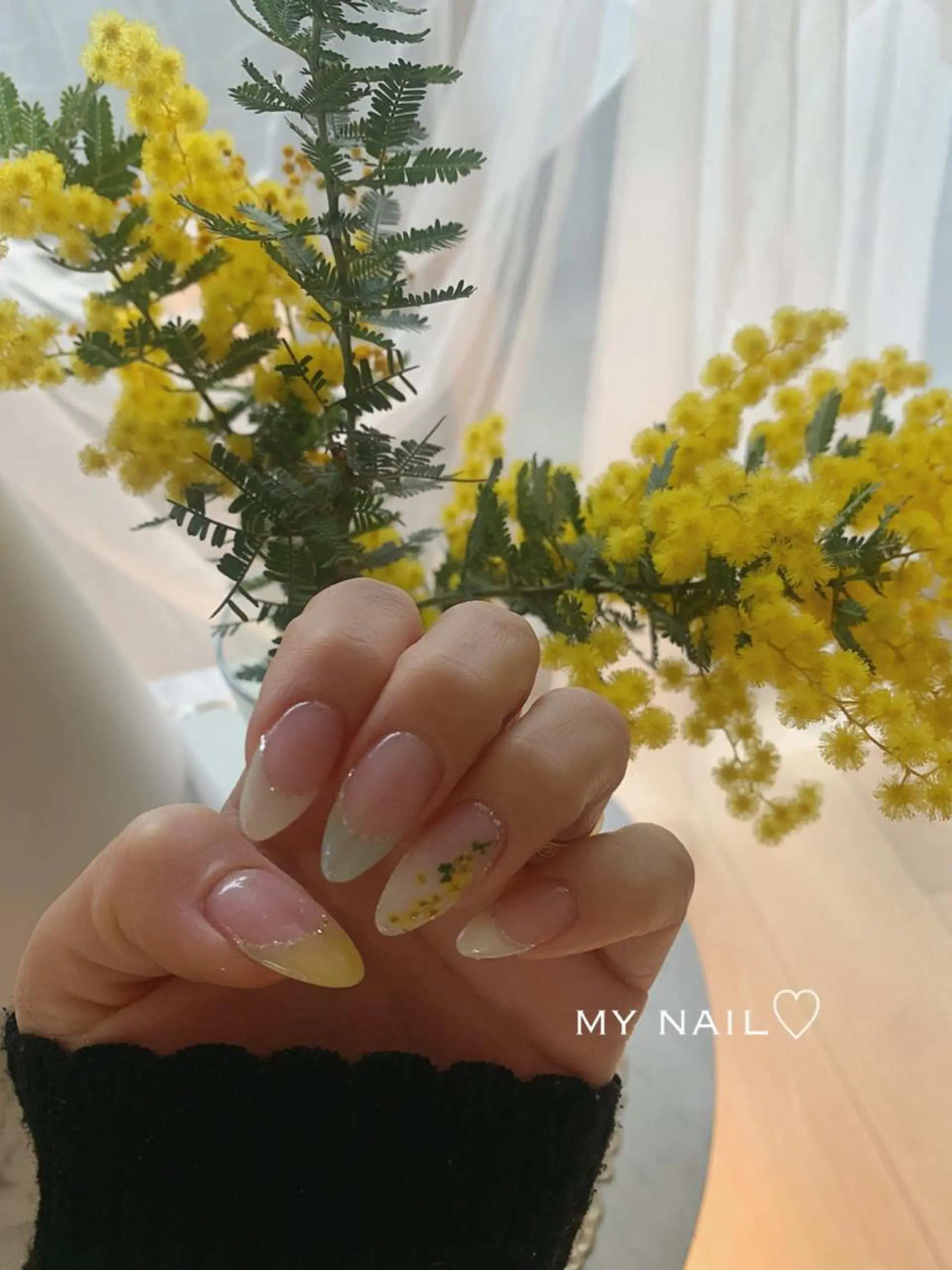 ネイル オーロラネイル フレンチネイル ミラーネイル スカルプネイル 春ネイル *･*MIMnail 1号店･*:･*のネイルデザイン