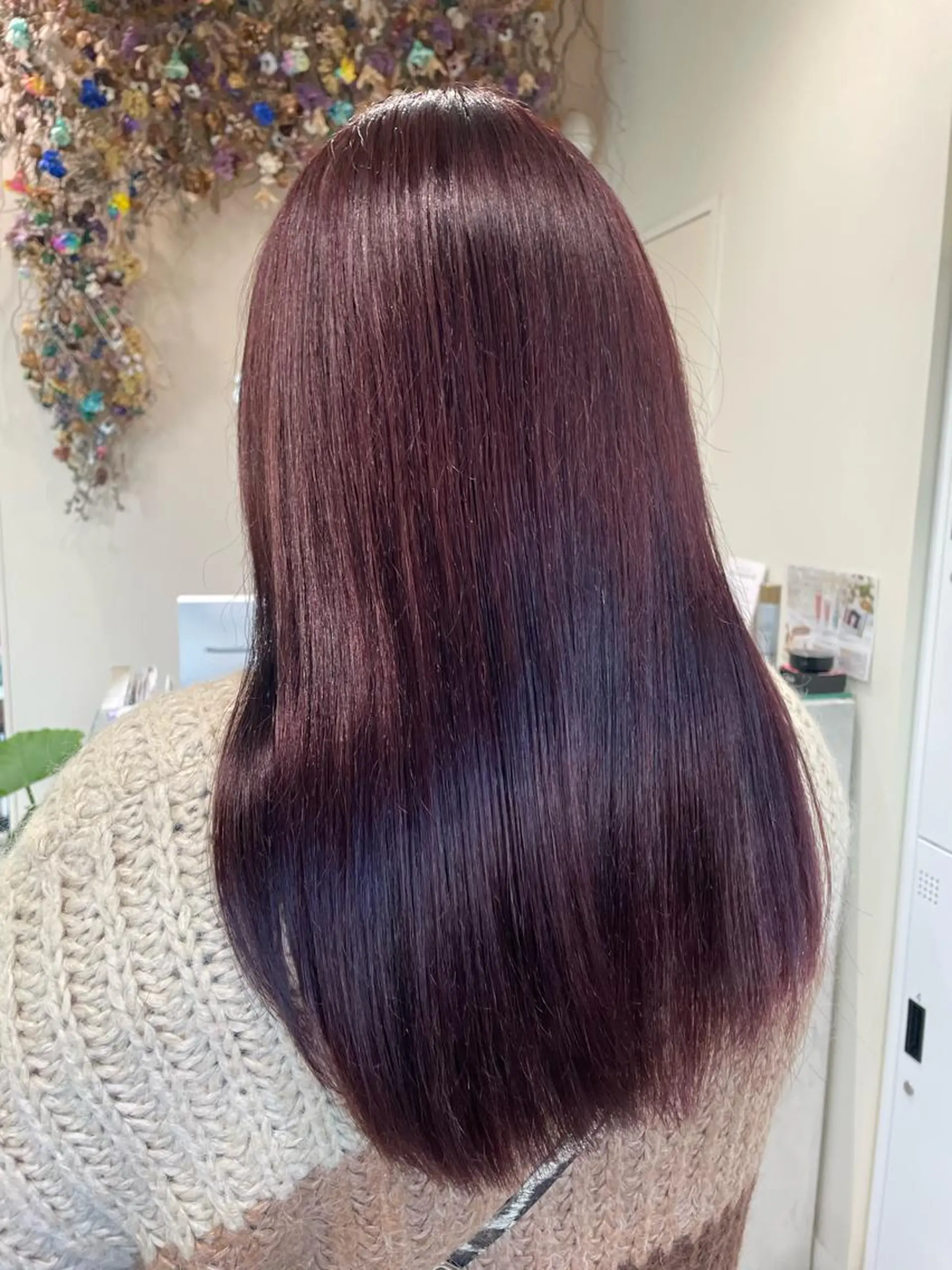 ロング カラー パープルカラー ボブ/インナーカラー /眉毛/Miyuのヘアスタイル