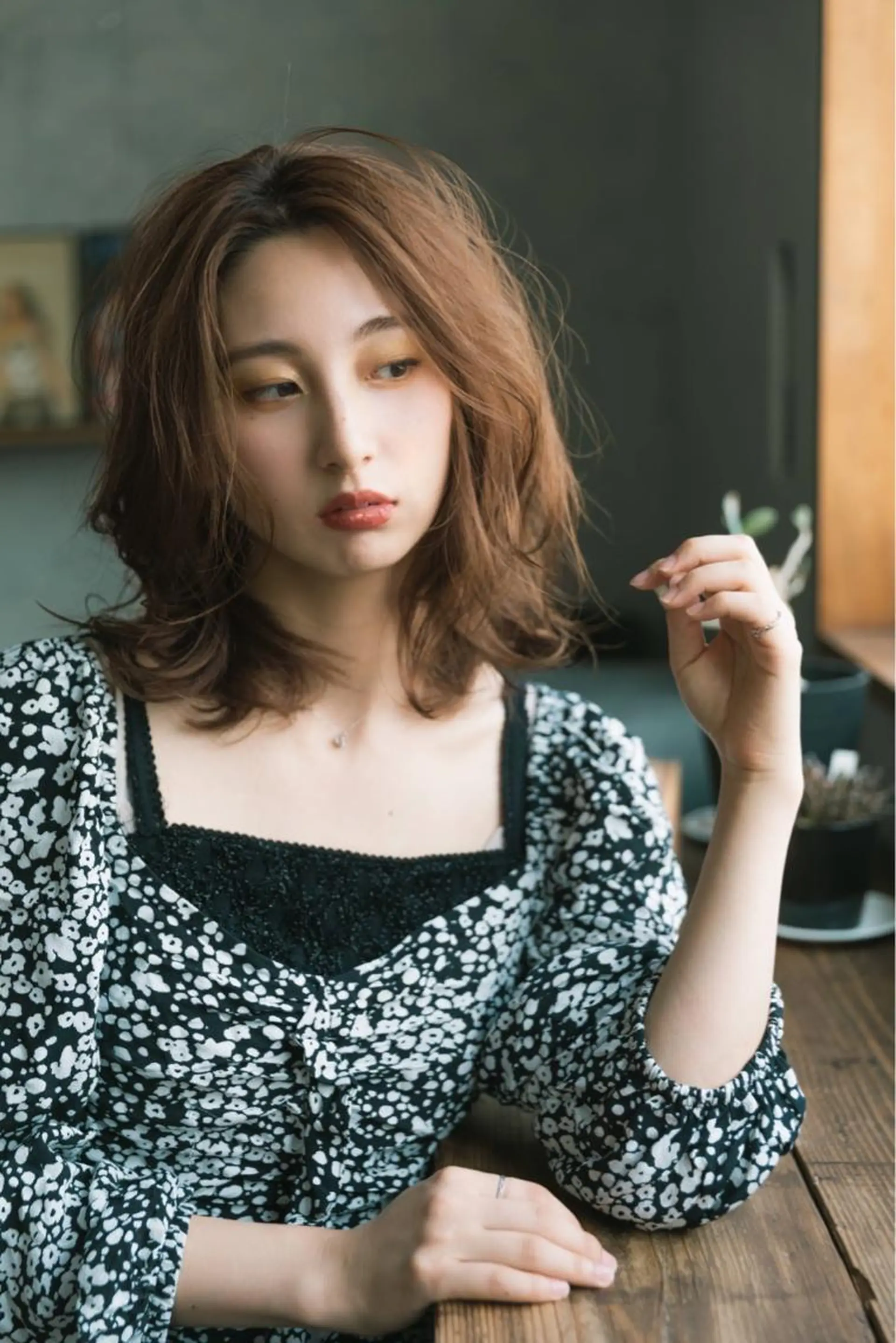 ミディアム カラー 立石 タテイシのヘアスタイル