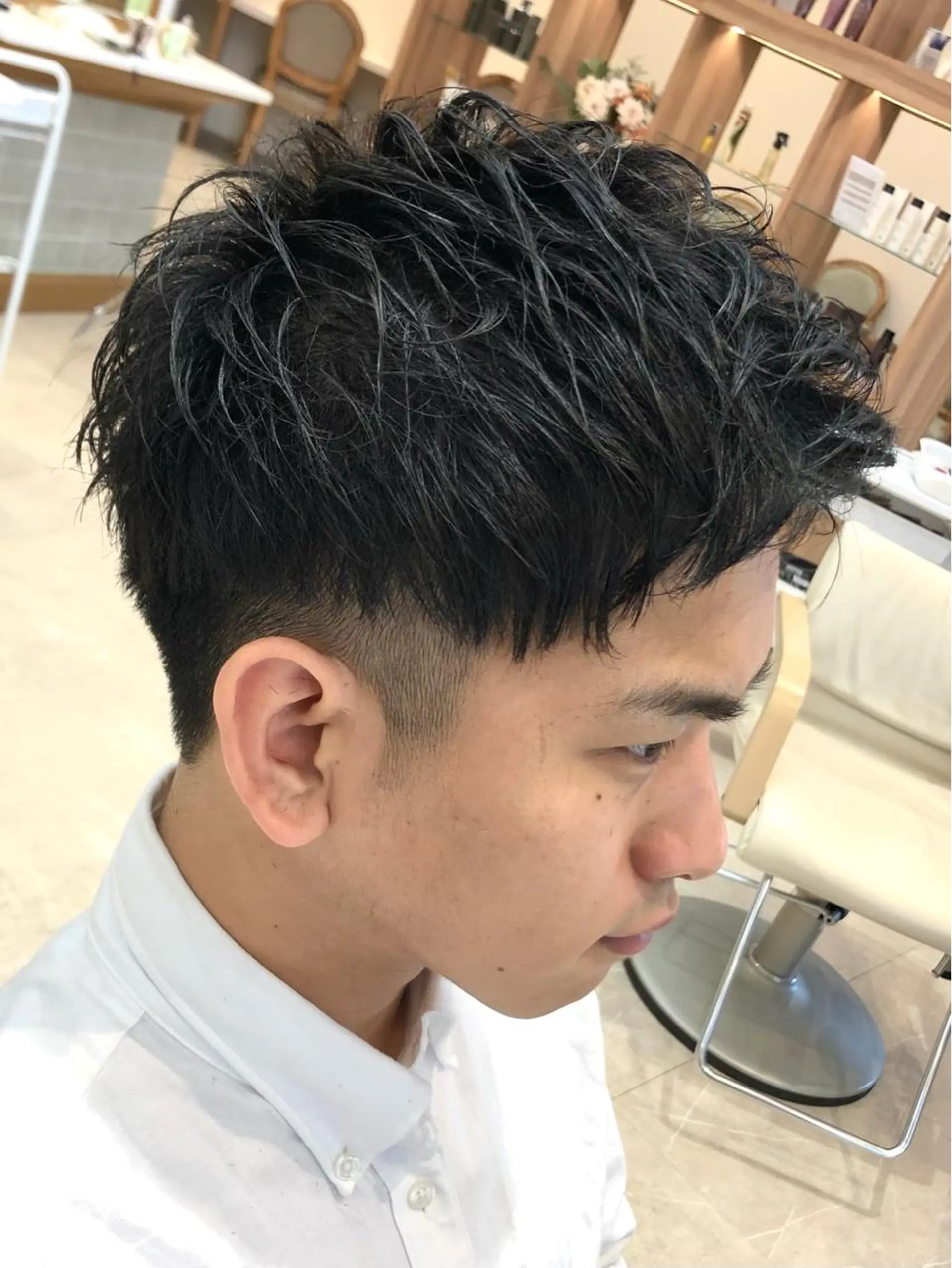 ショート ショートヘア 小林 優太　メンズパーマ✨のヘアスタイル