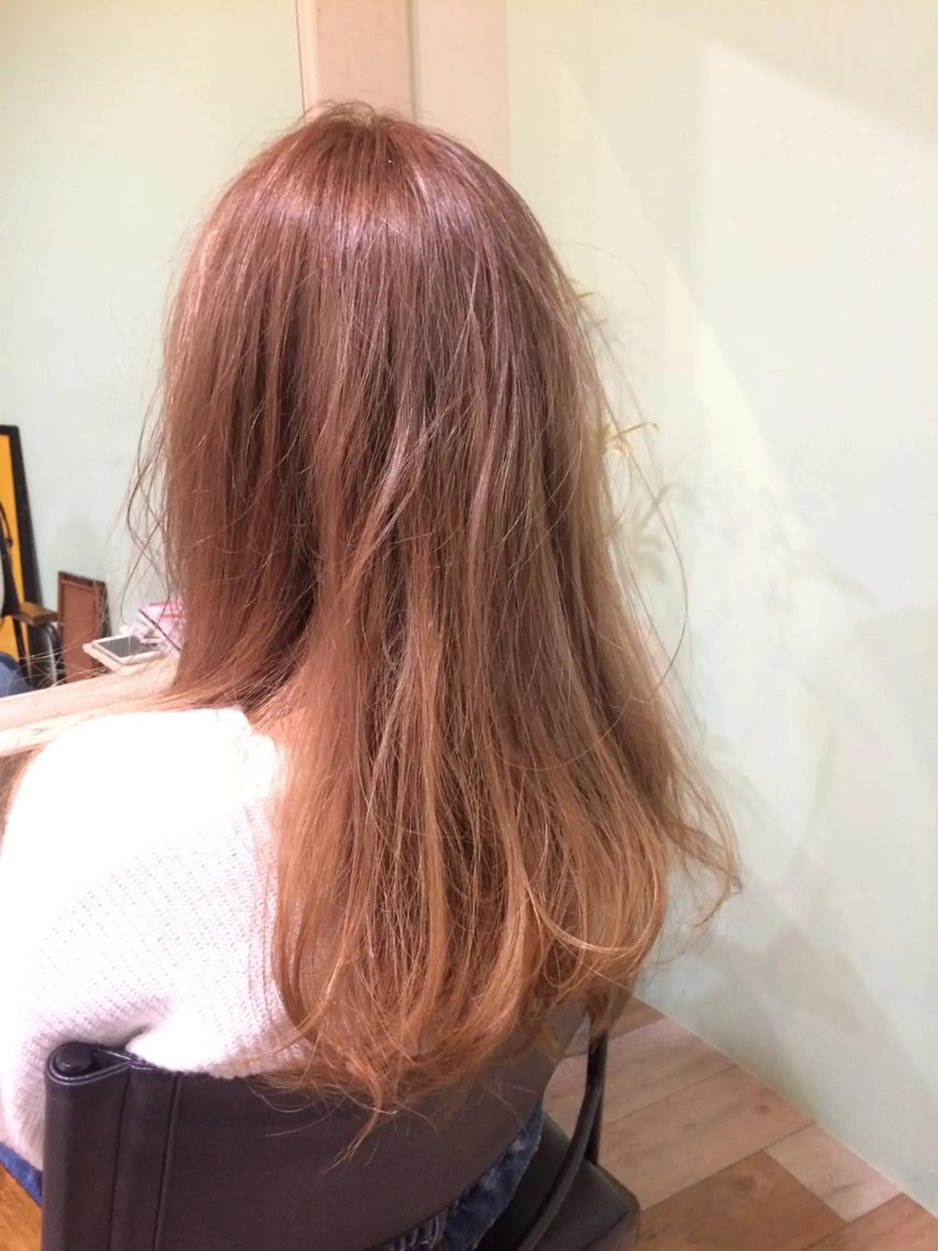 ロング カラー アッシュ ベージュカラー ダブルカラー 山形酸性ストレート 古川✂︎のヘアスタイル