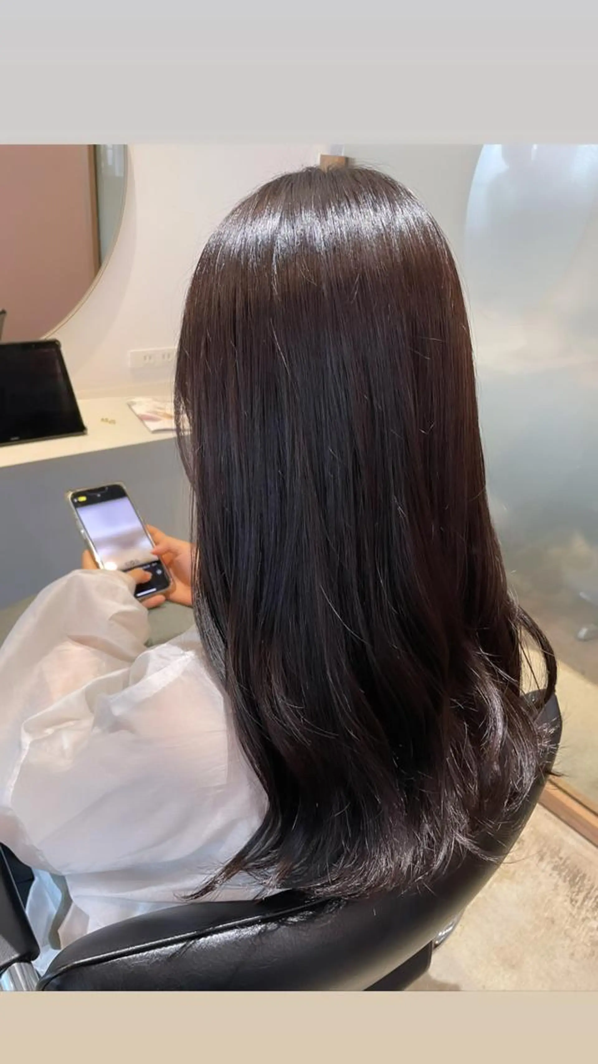 ロング カラー ヘアアレンジ カシス REONA🪽✨薬院 レイヤーカット🫧のヘアスタイル