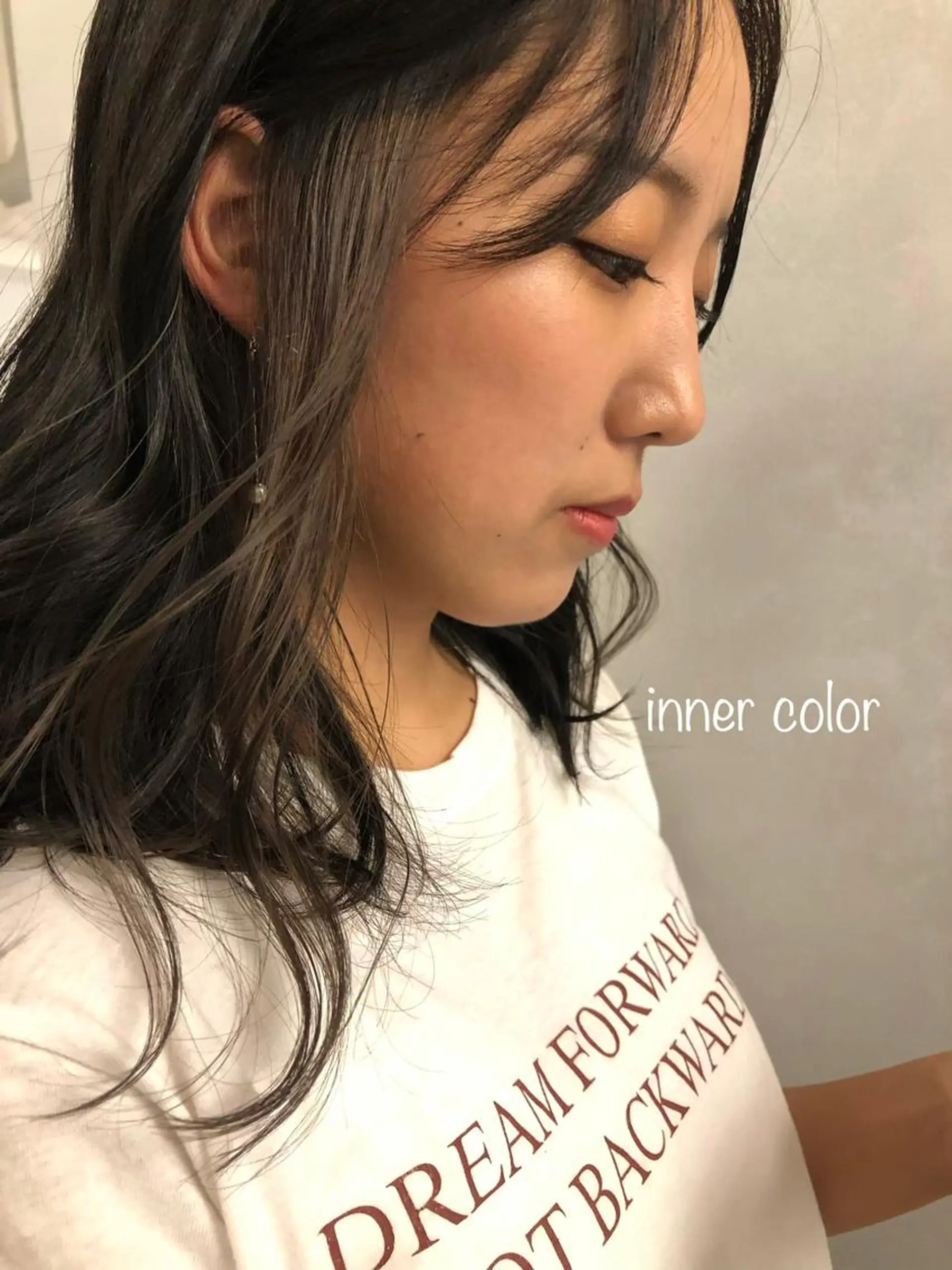 セミロング カラー ヘアアレンジ 🌿AMANE🌿 sakiのヘアスタイル