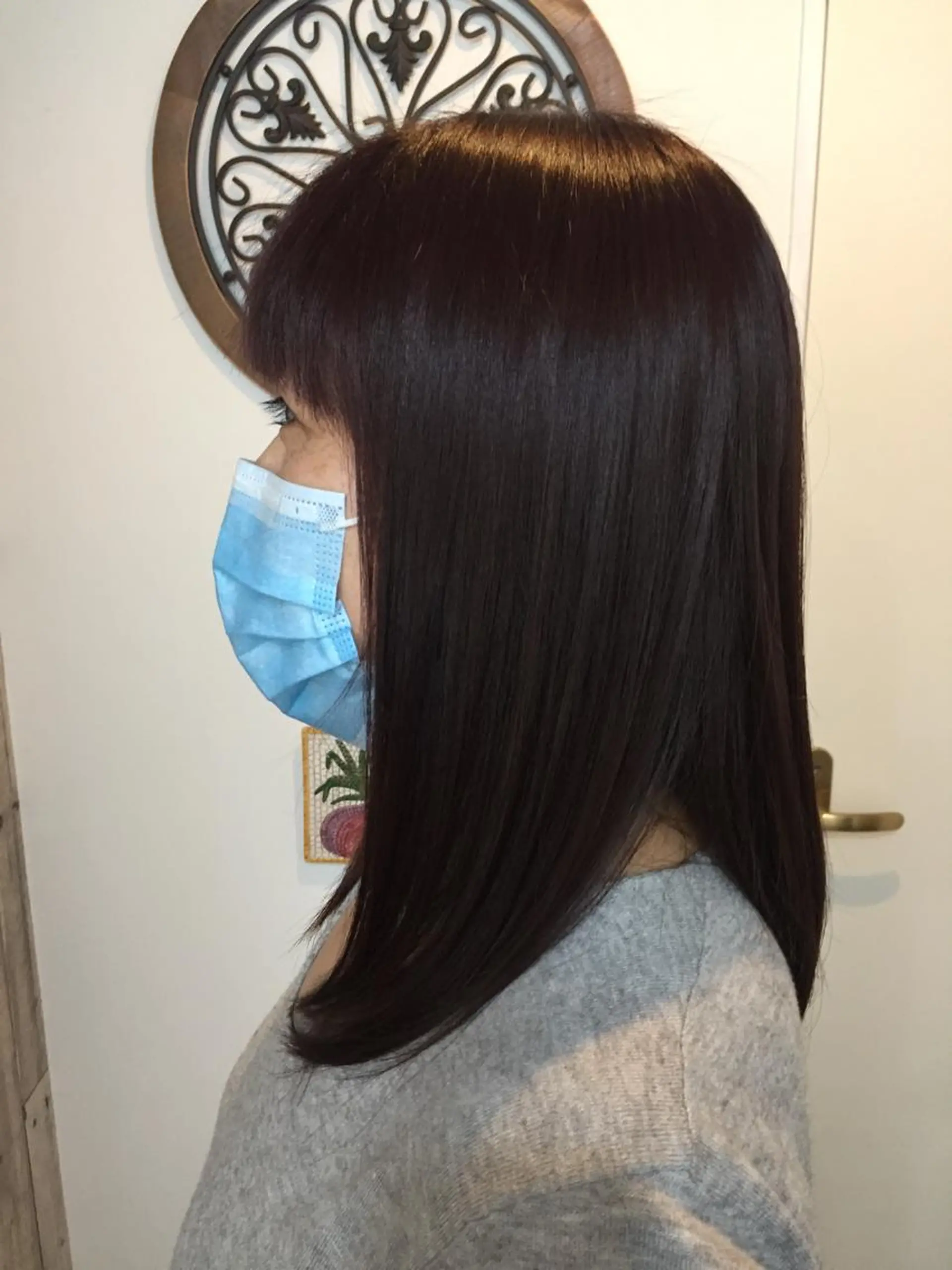 カラー ピンクカラー 中山 ルミ子のヘアスタイル