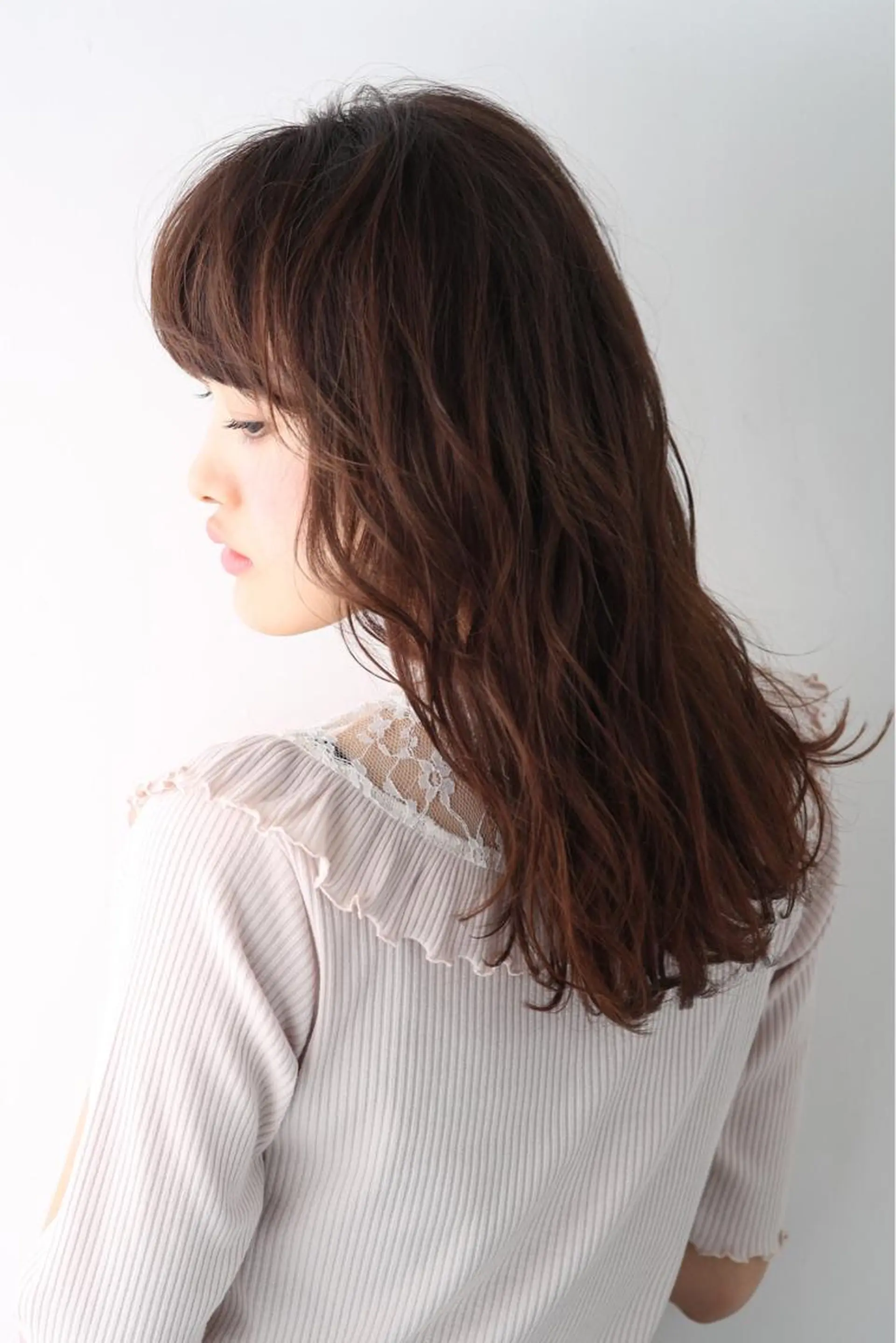 ミディアム カット ヘアカラー トリートメント シアカラー×髪質改善 技術保証/浦前翼のヘアスタイル