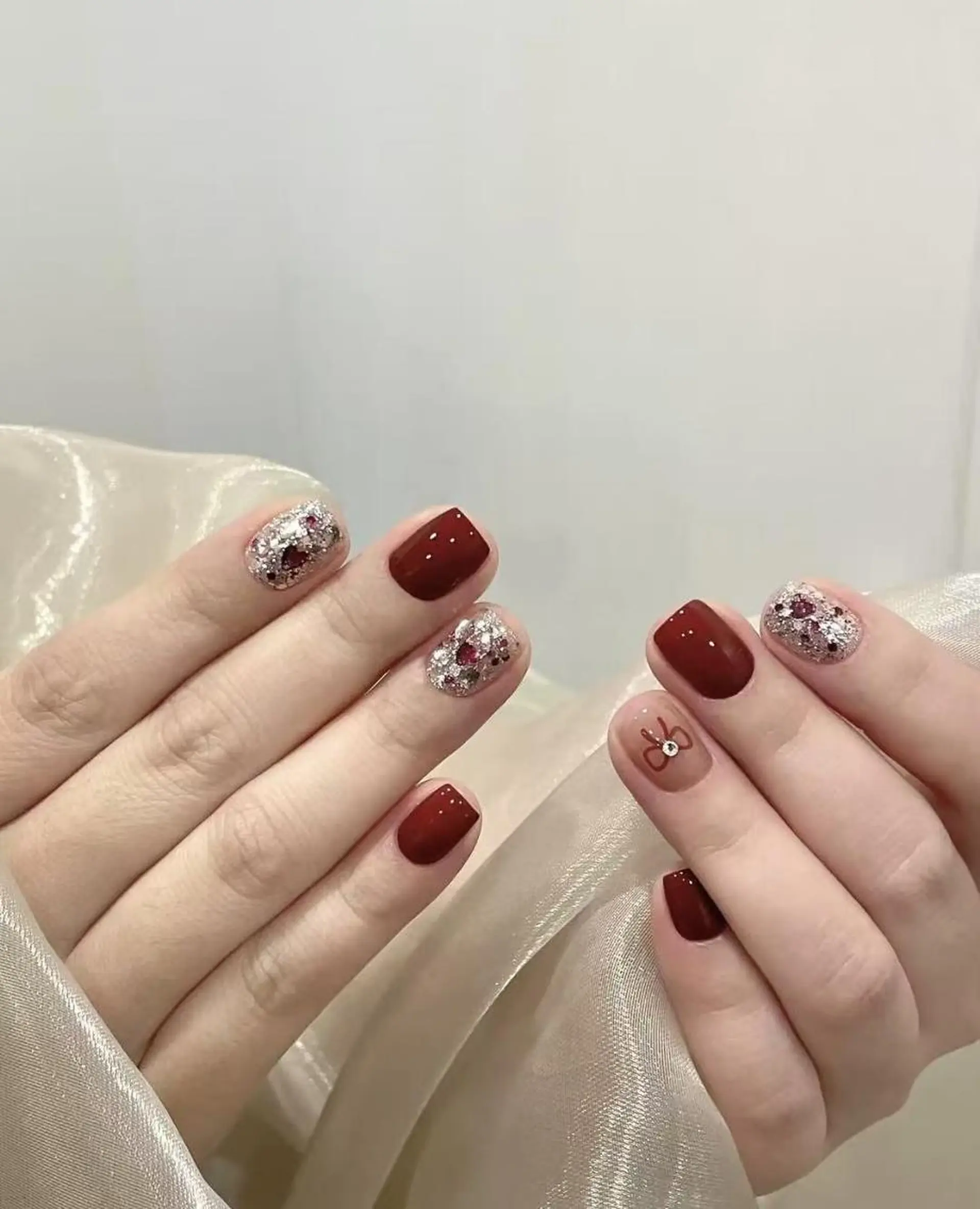 ネイル ジェルネイル 韓国ネイル 持ち込み パラジェル ワンホンネイル ハンドネイル ハンドケア Hana Bloom Nail💜Akiのネイルデザイン