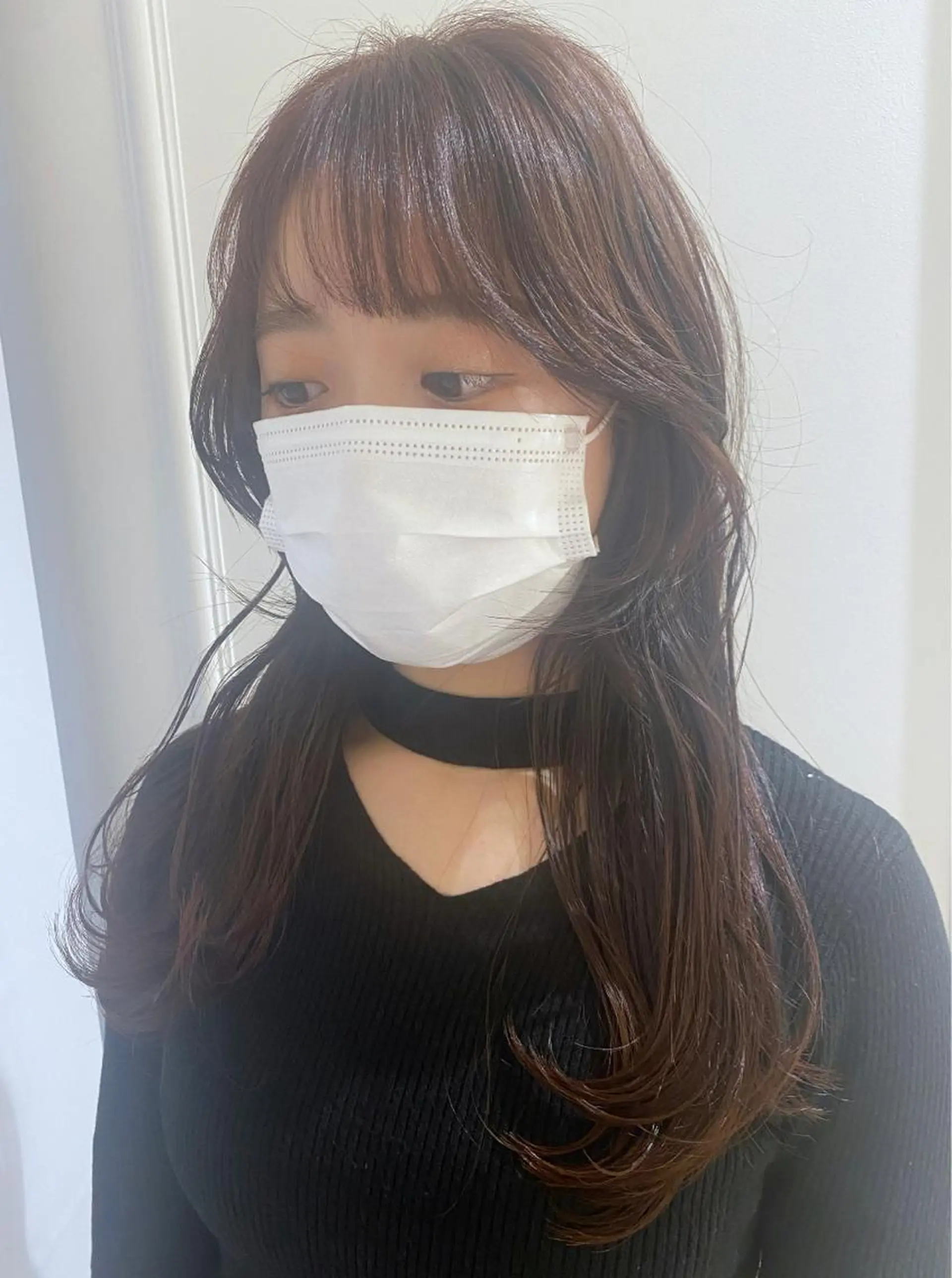 ロング カラー ブリーチ ダブルカラー ブリーチなしカラー カット ヘアカラー 小顔レイヤー/ ベージュ🤍Rieのヘアスタイル
