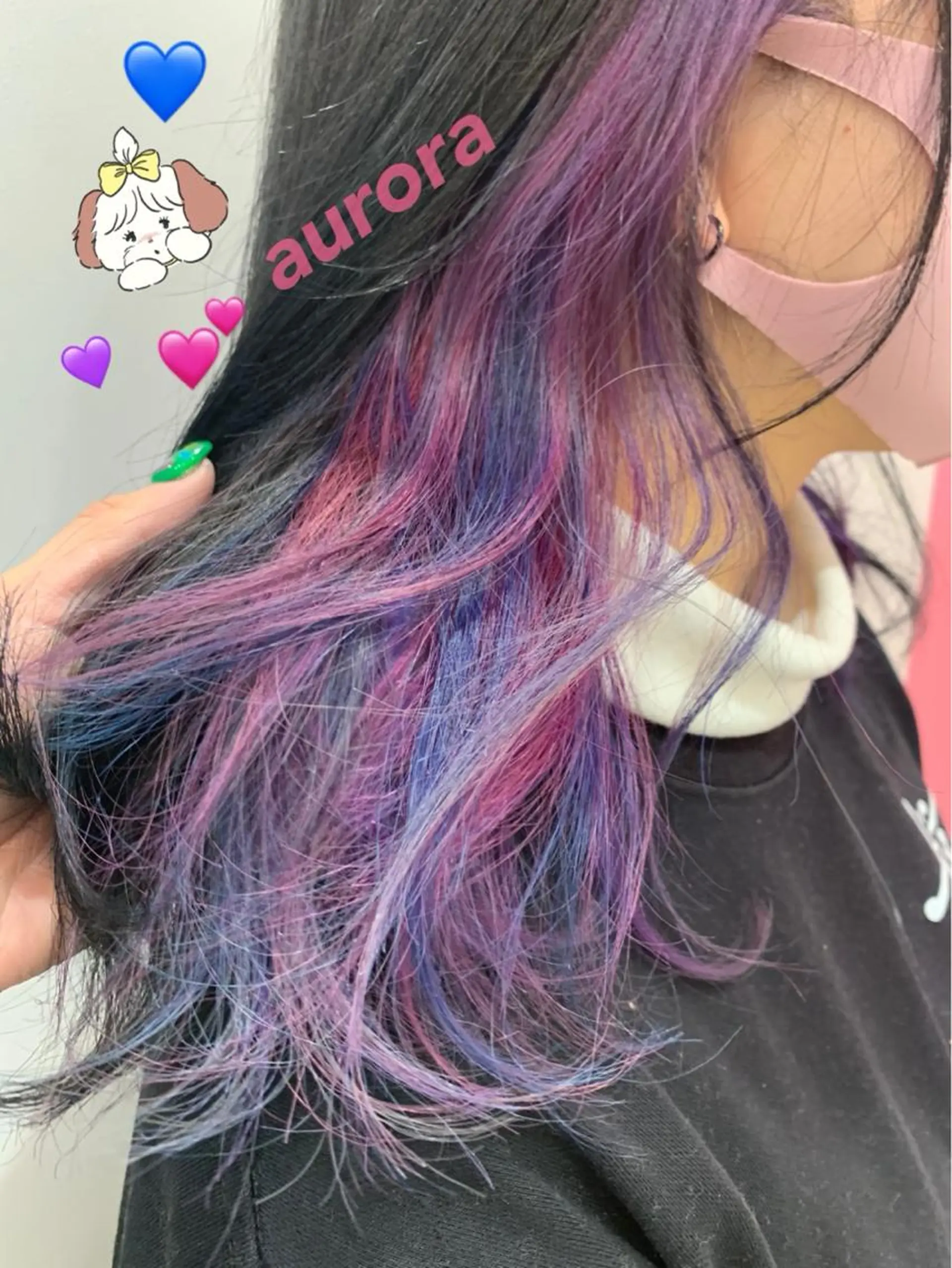 ロング カラー ブリーチ ダブルカラー グラデーションカラー グレージュ インナーカラー 新宿駅近♡個室 ♡関口三都季🌜のヘアスタイル