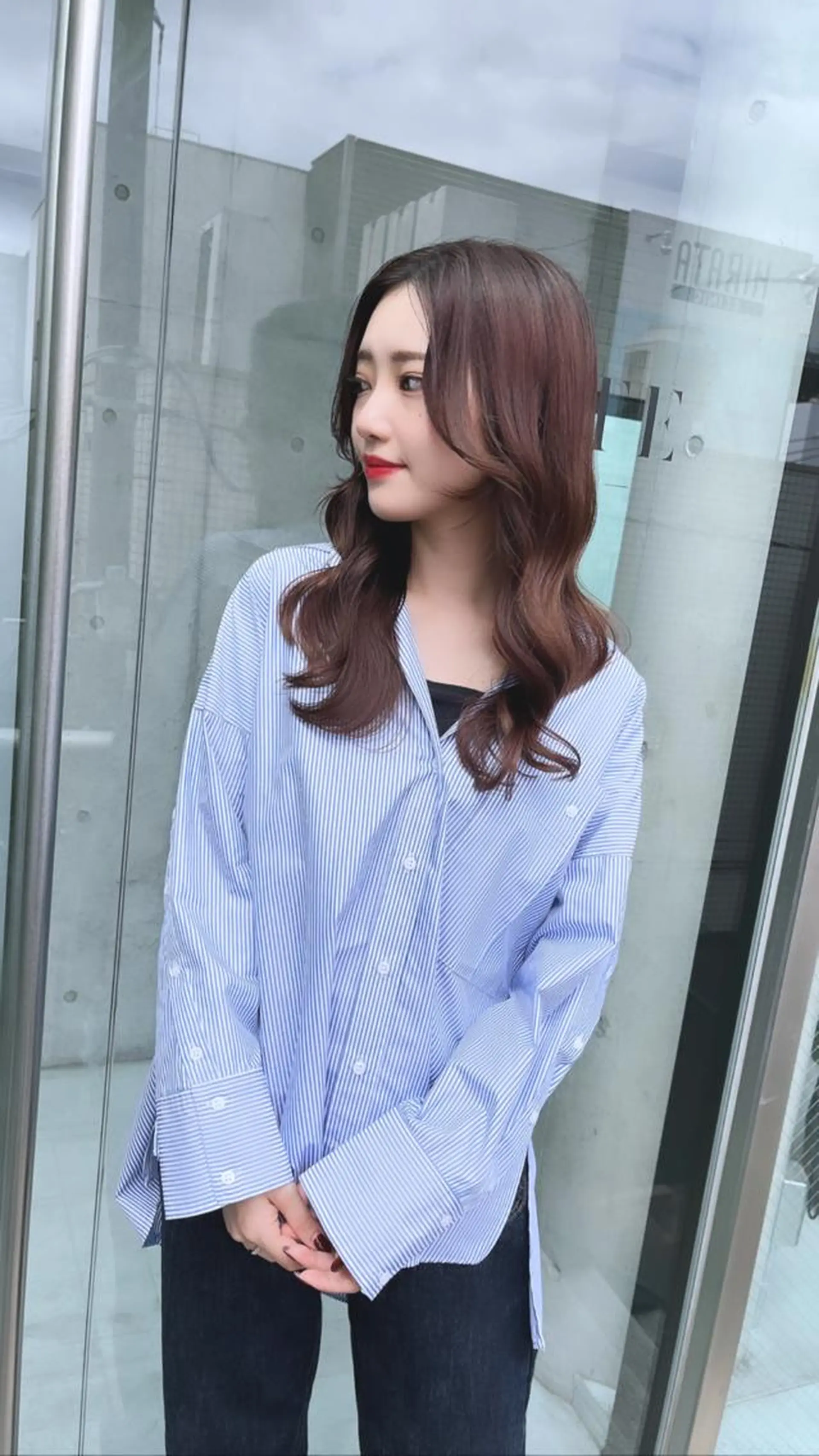 セミロング カット ヘアカラー トリートメント 🌫️大人韓国ヘア 🌫️naoyaのヘアスタイル