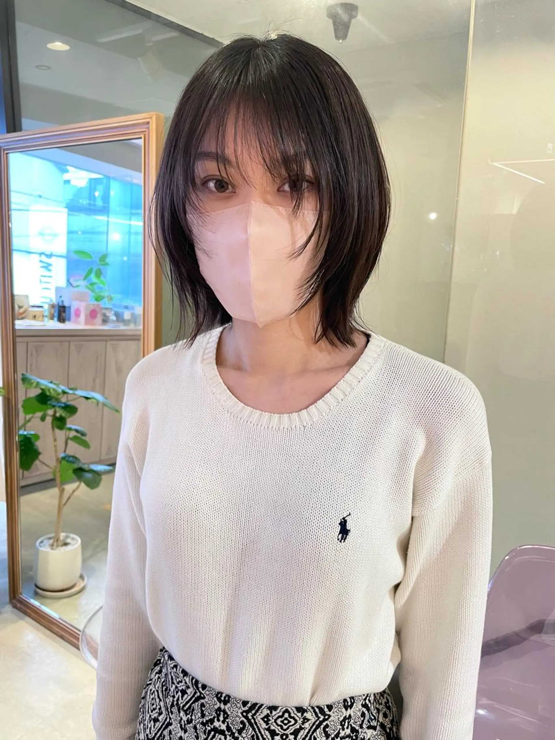 ショート カラー ボブ/パーマ 古家 佑真のヘアスタイル