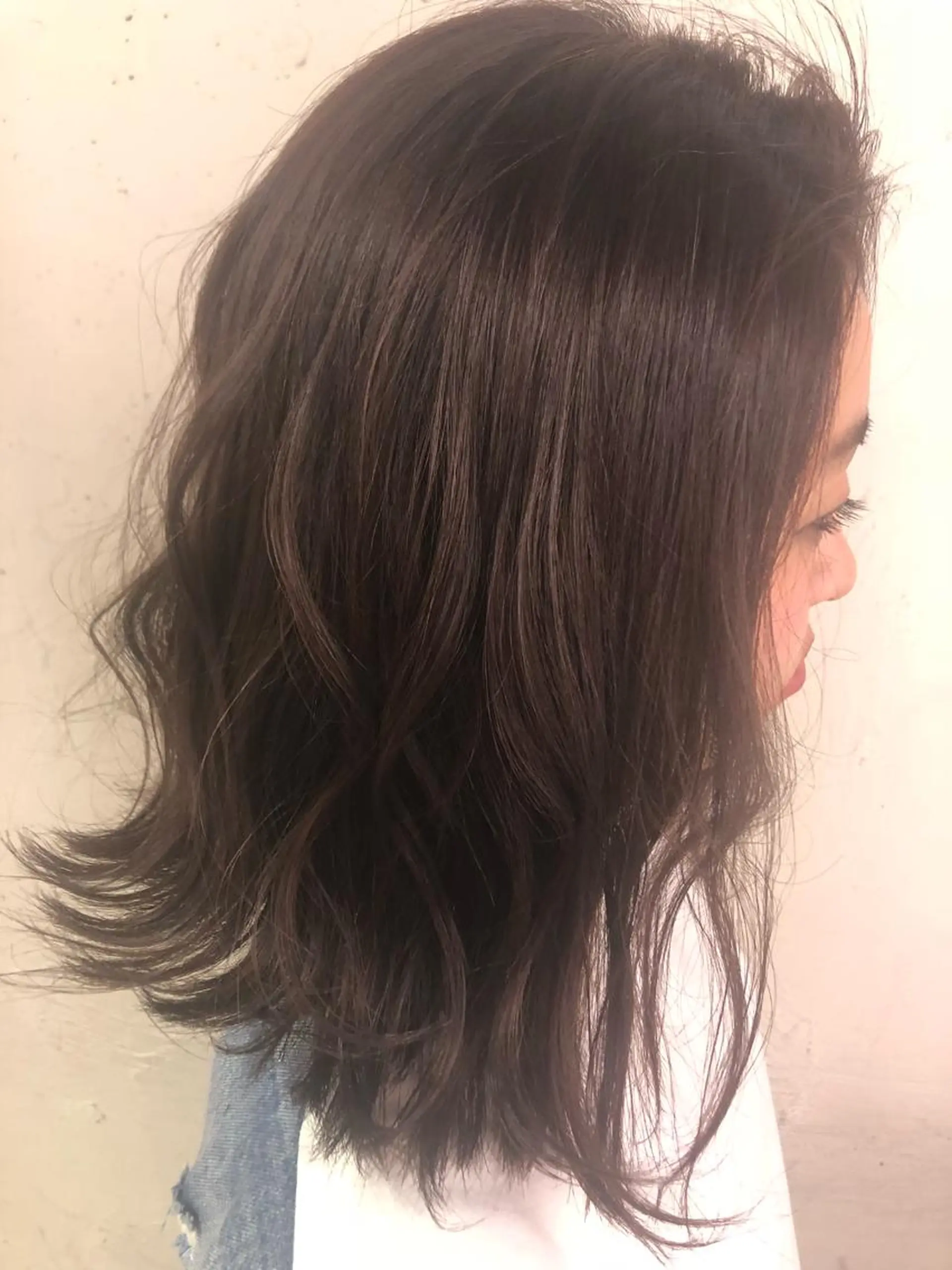 ミディアム カラー アッシュ 推しカラー オタク美容師 山本のヘアスタイル