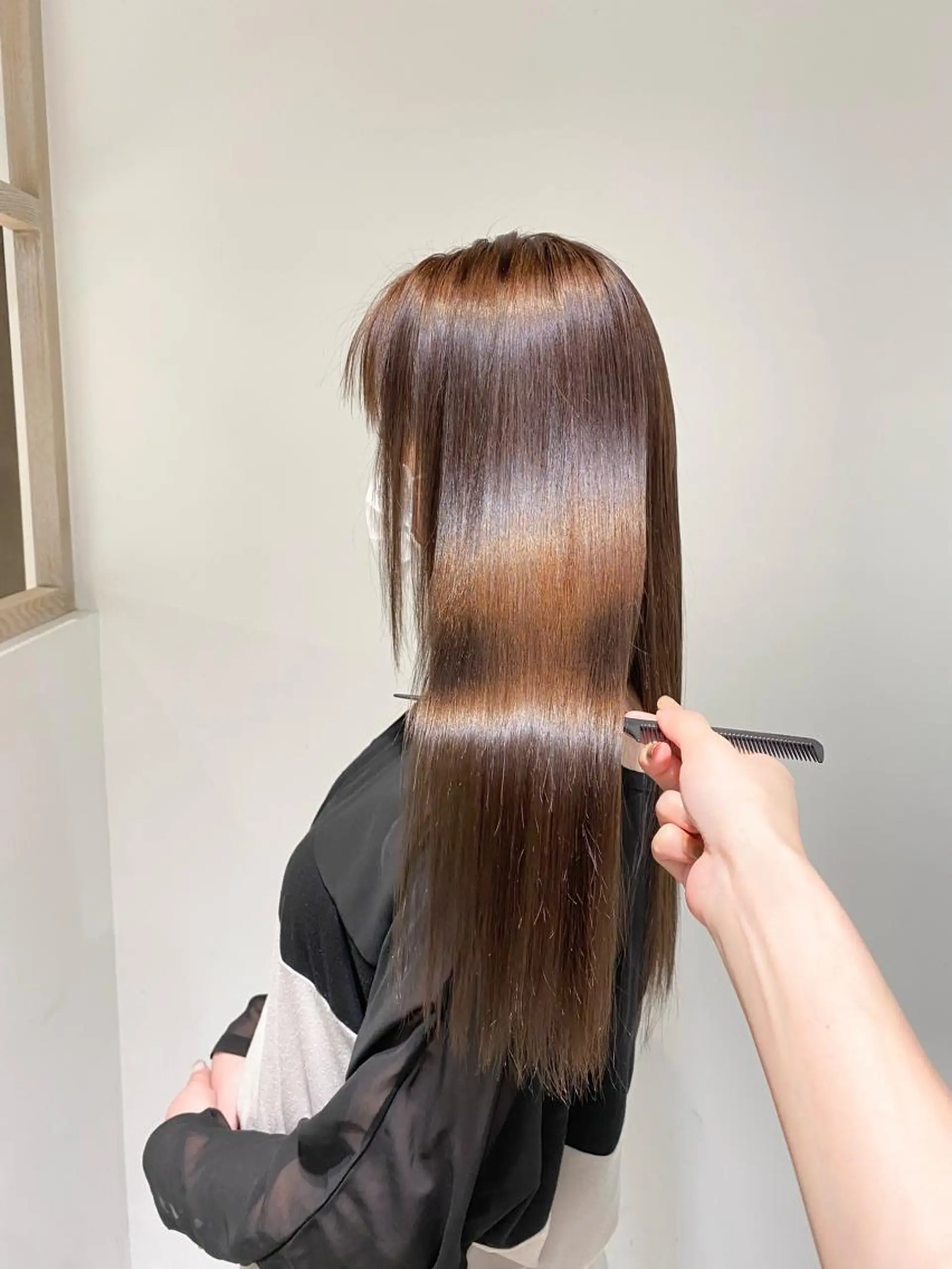 ロング トリートメント 酸熱トリートメント ヘアカラー トリートメント 雰囲気引き出す ✨大人レディのヘアスタイル