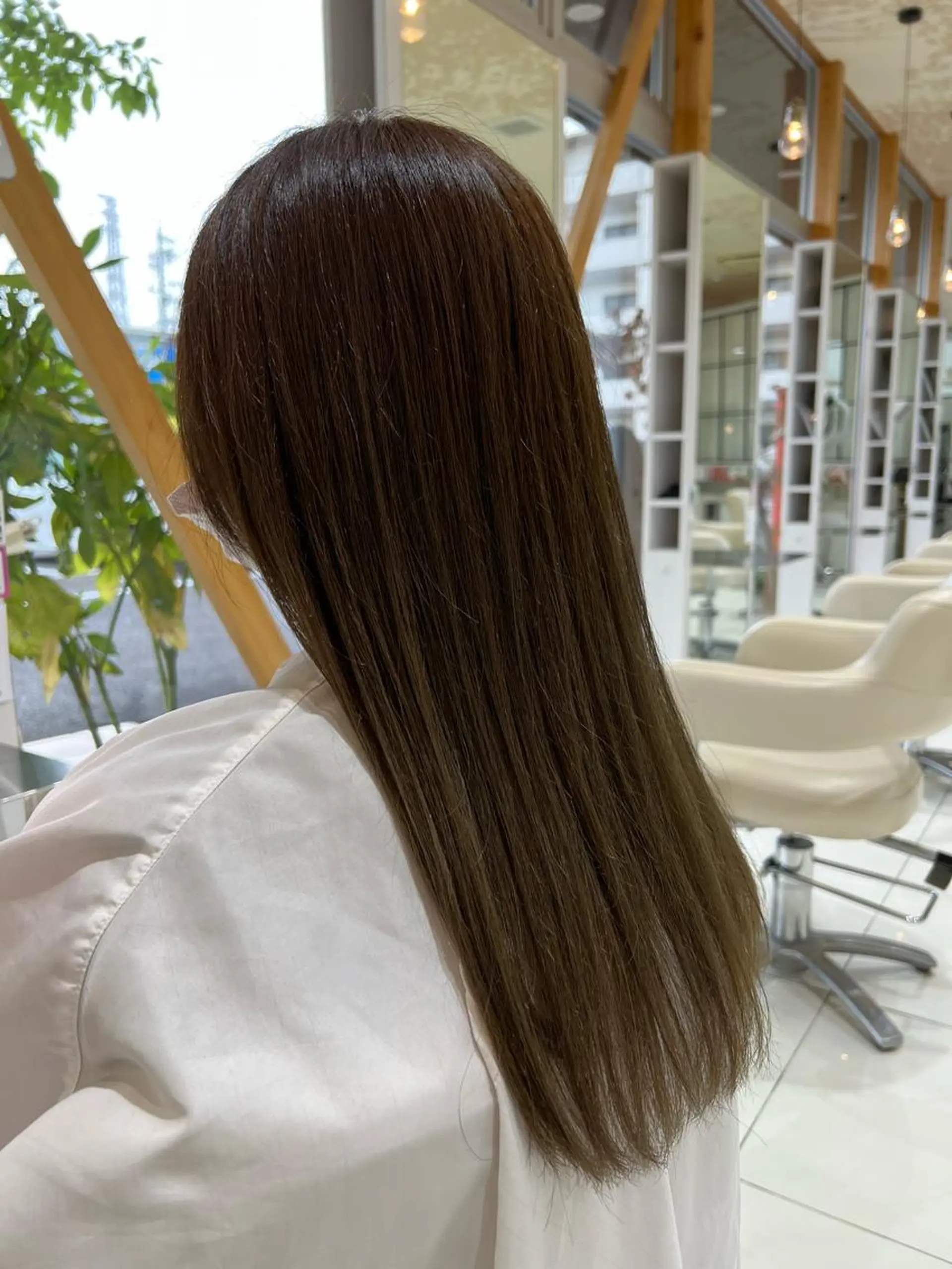 ロング カラー ベージュカラー 透明感カラー cyan所属・cyan Amiのヘアスタイル