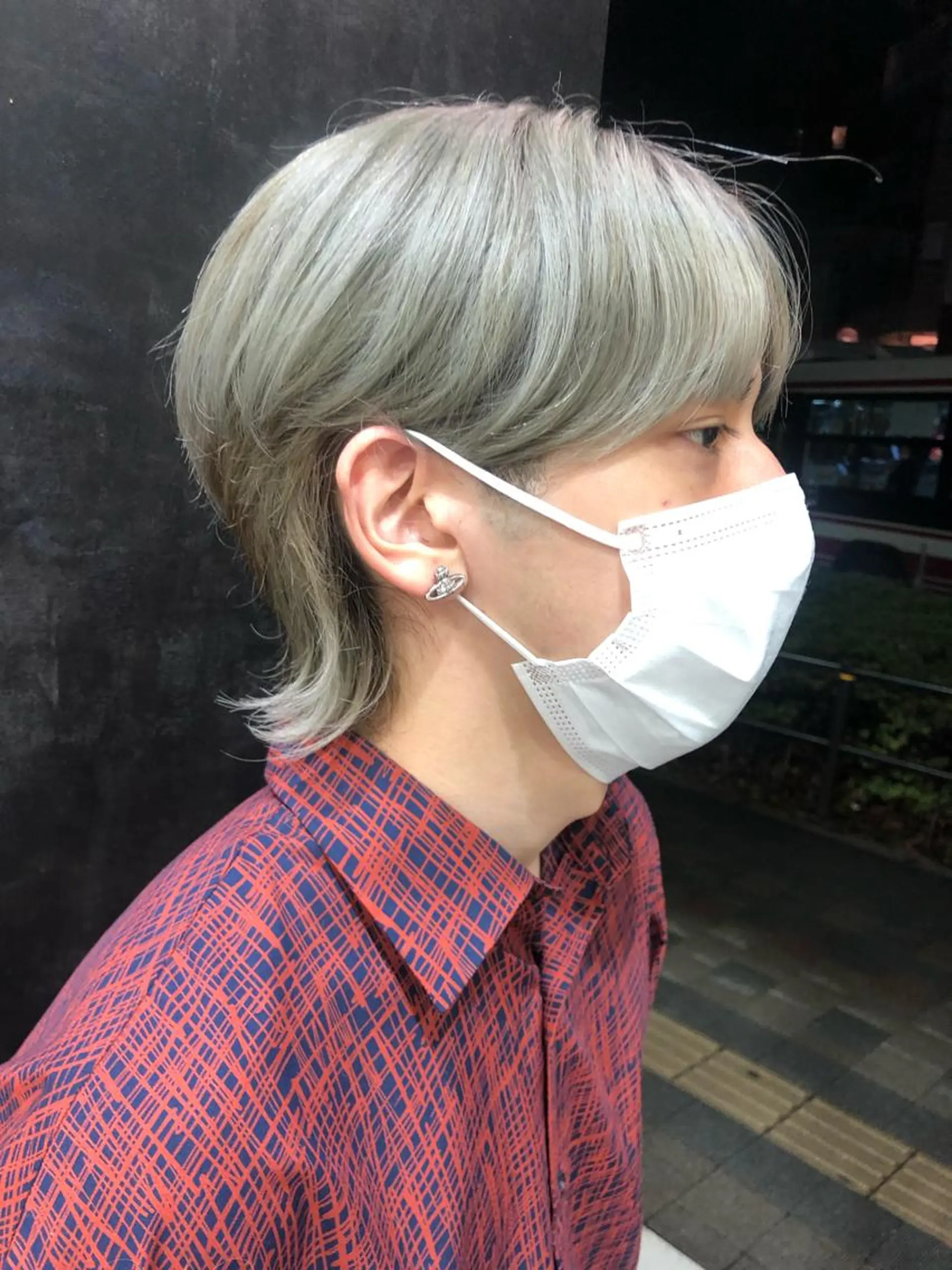 ショート パーマ メンズ メンズウルフカット ウルフカット チャンモリパーマ/韓 国/Minami🦋のヘアスタイル